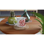 Mug en émail blanc 35 cl Bois de Rubis – Léger, vintage et résistant - Laure Leprince - Artiste Peintre