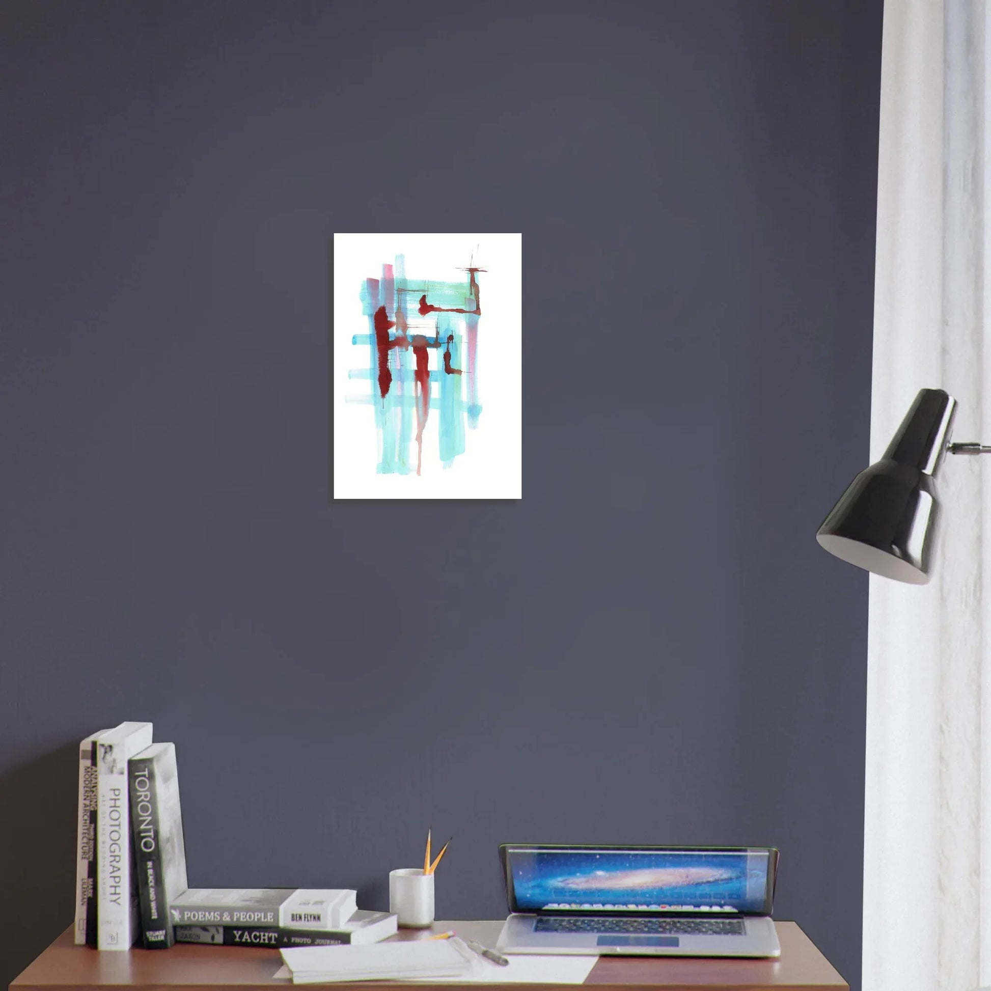 Affiche premium sur papier mat Structures Liquides – Art mural de qualité supérieure - Laure Leprince - Artiste Peintre