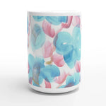 Mug en céramique blanche 44 Masque– Grand format, design et qualité durable - Laure Leprince - Artiste Peintre