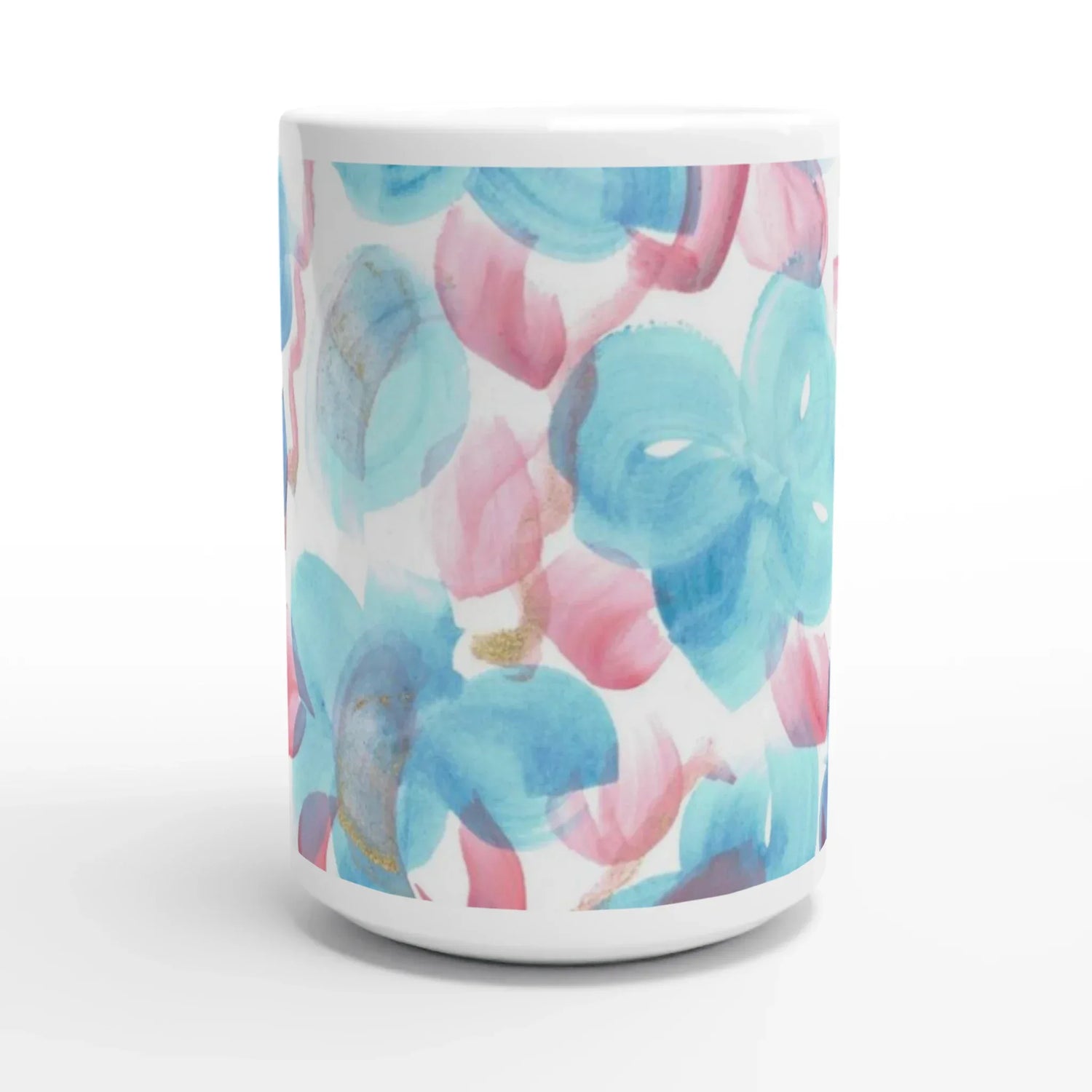 Mug en céramique blanche 44 Masque– Grand format, design et qualité durable - Laure Leprince - Artiste Peintre