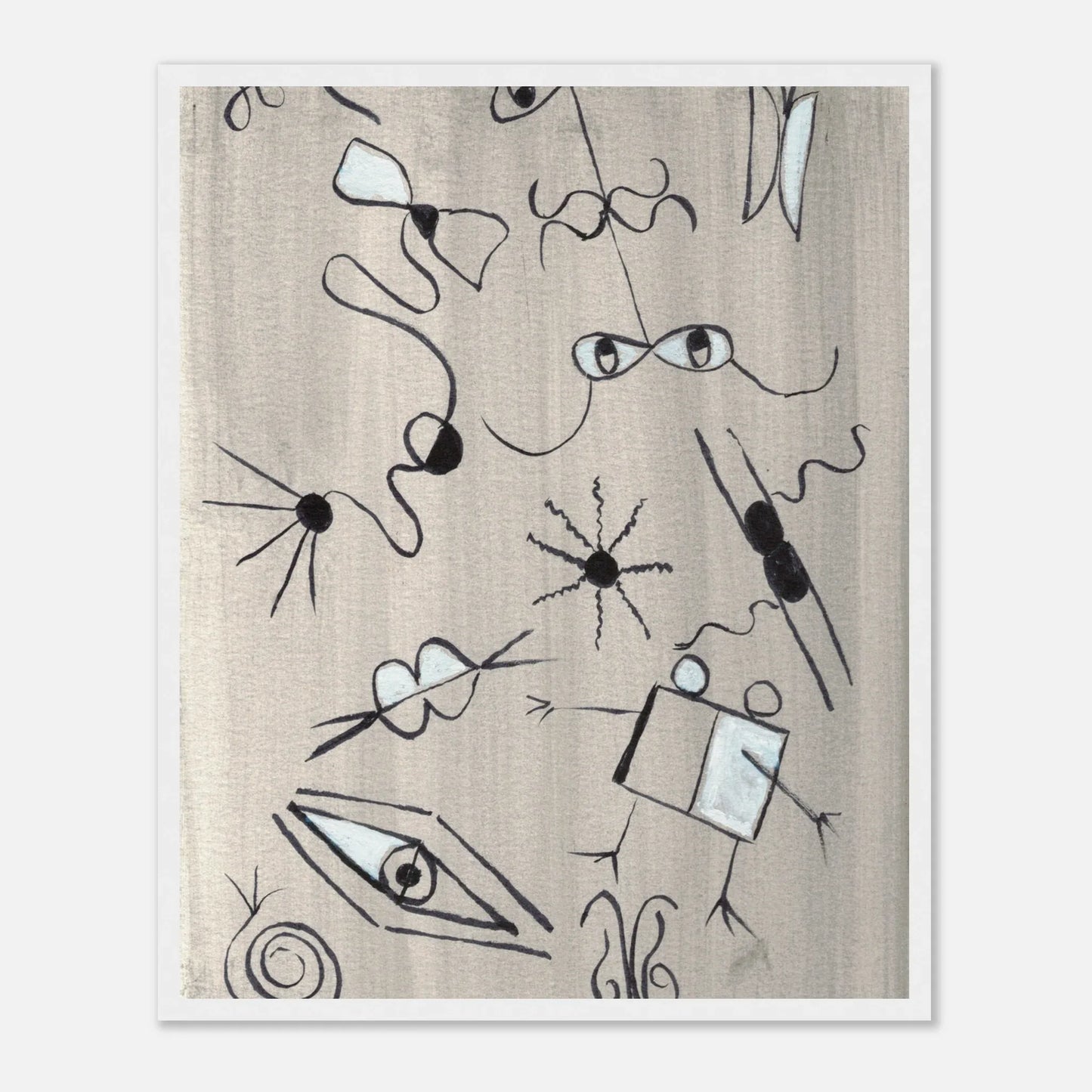 Affiche encadrée bois | Papier mat qualité musée | Aquarelle originale Laure Leprince - Laure Leprince - Artiste Peintre