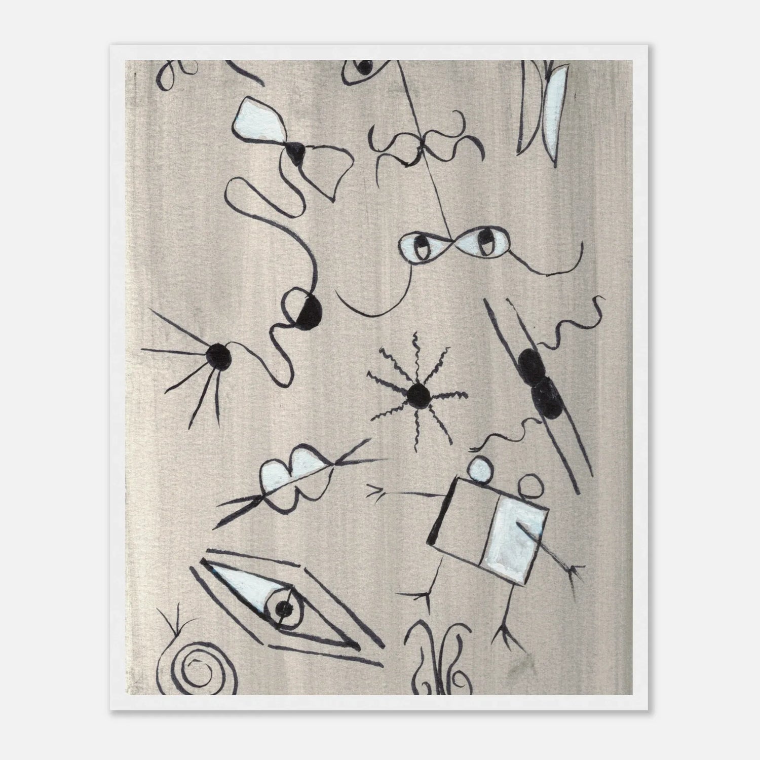 Affiche encadrée bois | Papier mat qualité musée | Aquarelle originale Laure Leprince - Laure Leprince - Artiste Peintre