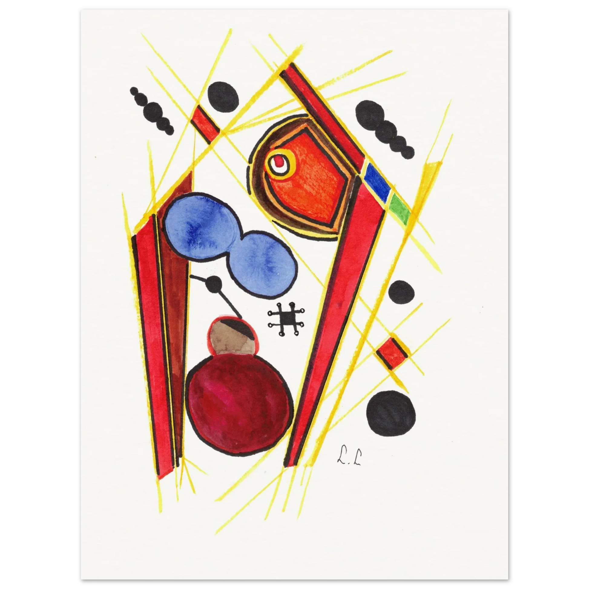 Affiche artistique papier mat qualité musée | Impression fine art premium - Laure Leprince - Artiste Peintre