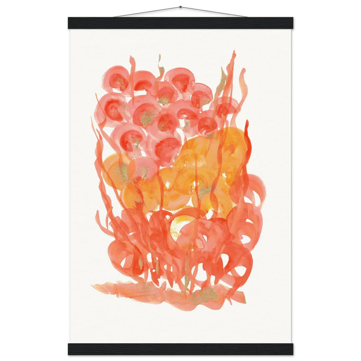 Museum-Quality Matte Paper Poster with Hanger Sunrice Flora - Laure Leprince - Artiste Peintre