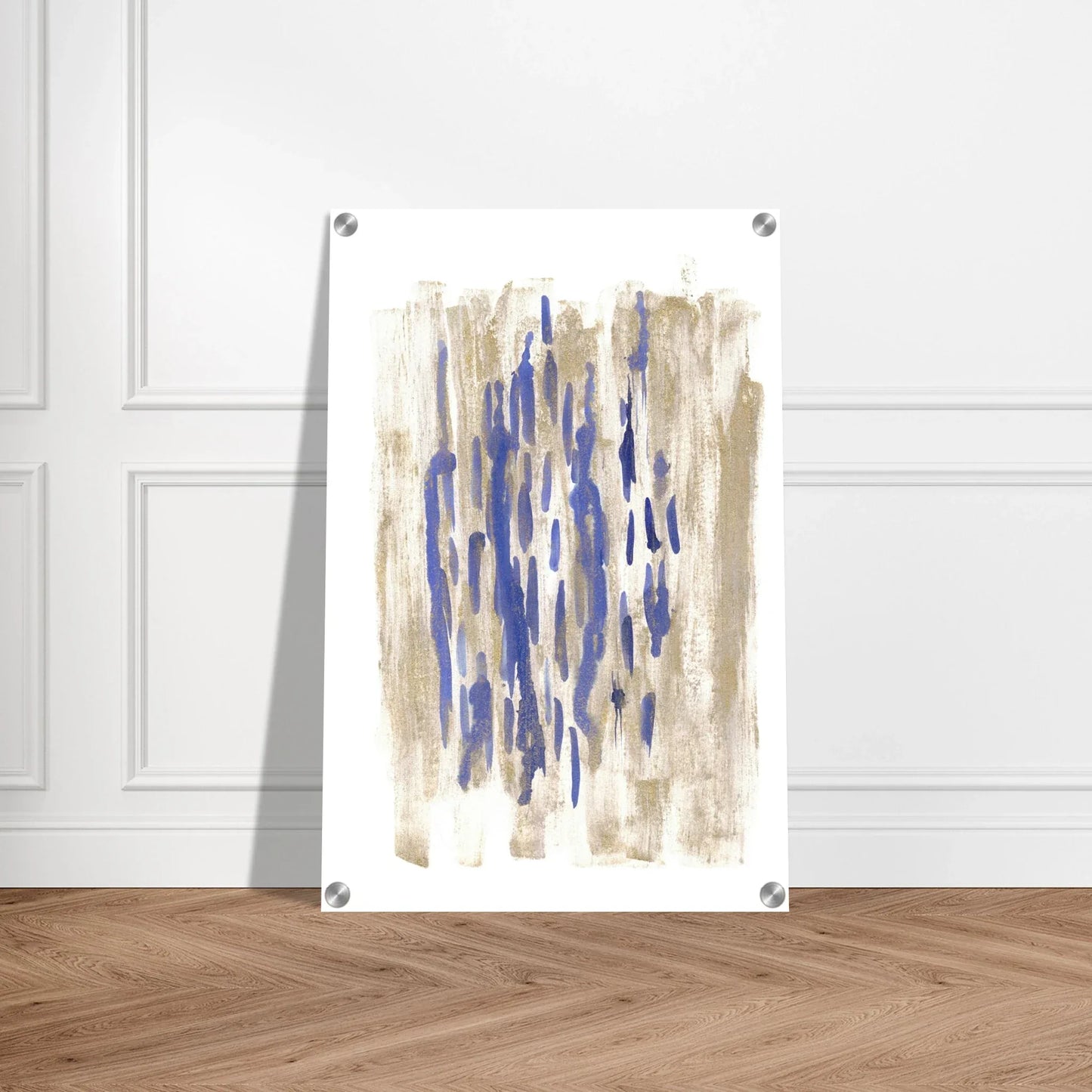 Impression sur acrylique brillante Golden Drip | Art contemporain par Laure Leprince - Laure Leprince - Artiste Peintre