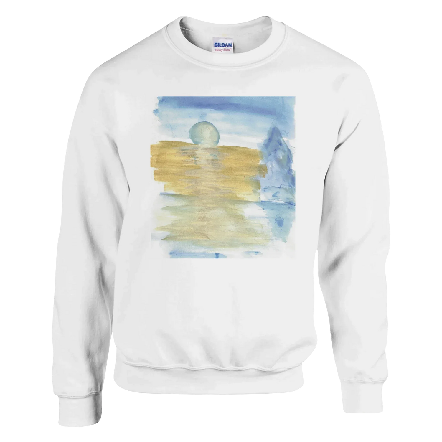Sweatshirt Unisexe Classique Blue Horizon – Impression Artistique Multicolore - Laure Leprince - Artiste Peintre