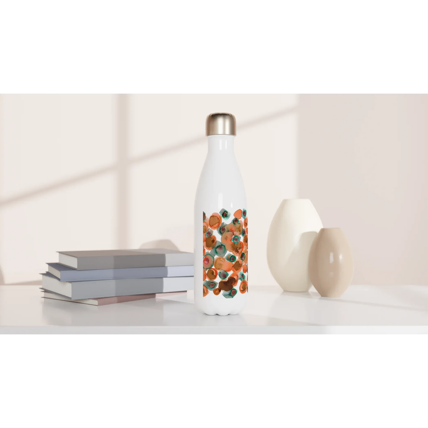 Bouteille isotherme en acier inoxydable 500 ml Constellation D'ambre – Design artistique exclusif - Laure Leprince - Artiste Peintre