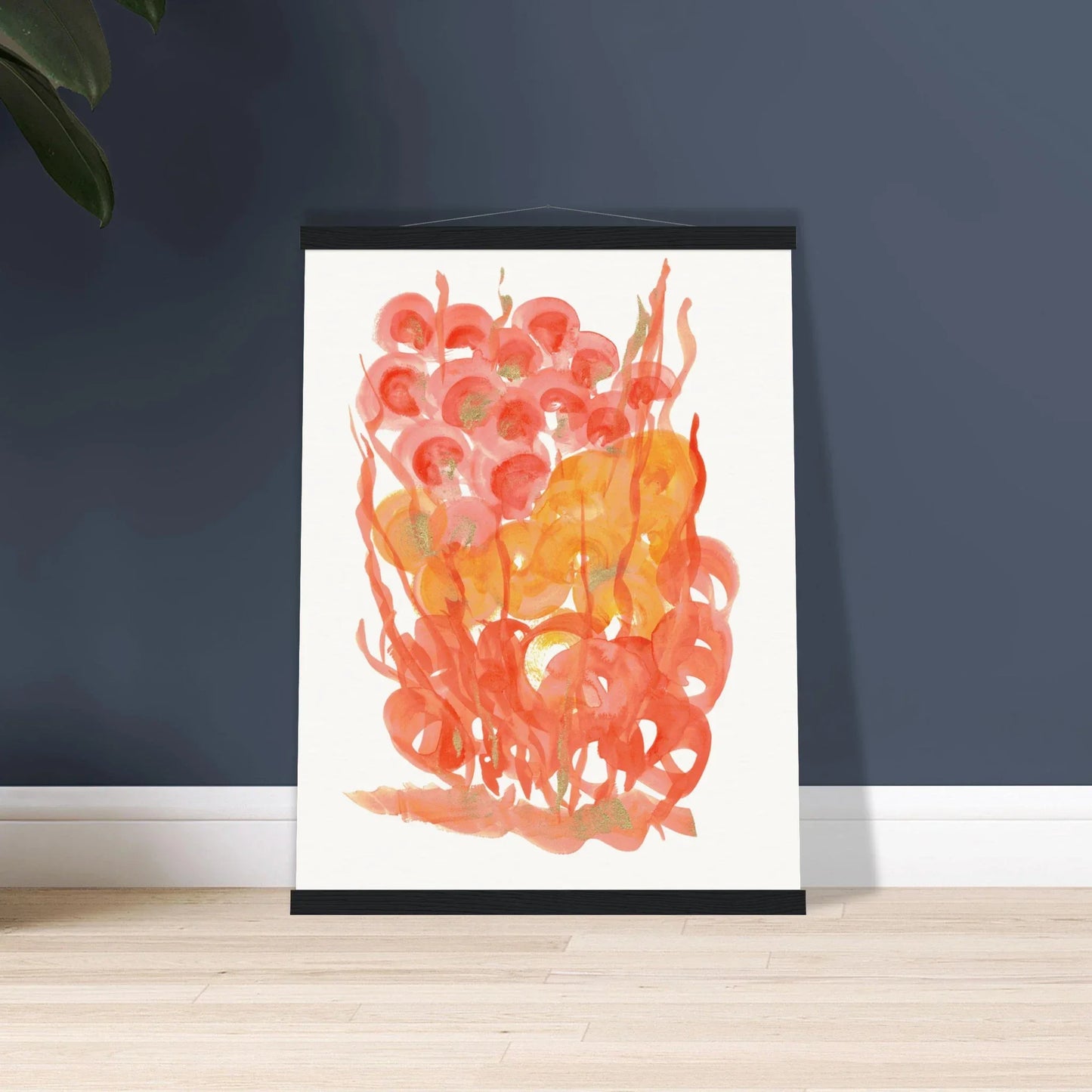 Museum-Quality Matte Paper Poster with Hanger Sunrice Flora - Laure Leprince - Artiste Peintre