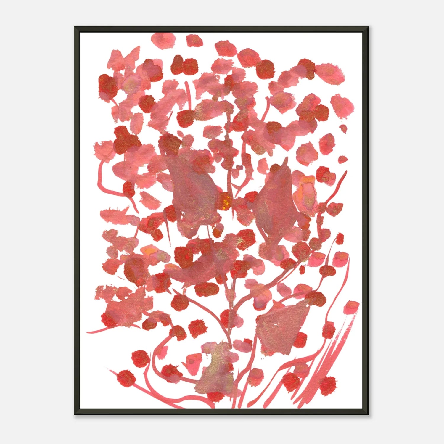Classic Semi-Glossy Paper Metal Framed Poste Bois de Rubis - Laure Leprince - Artiste Peintre
