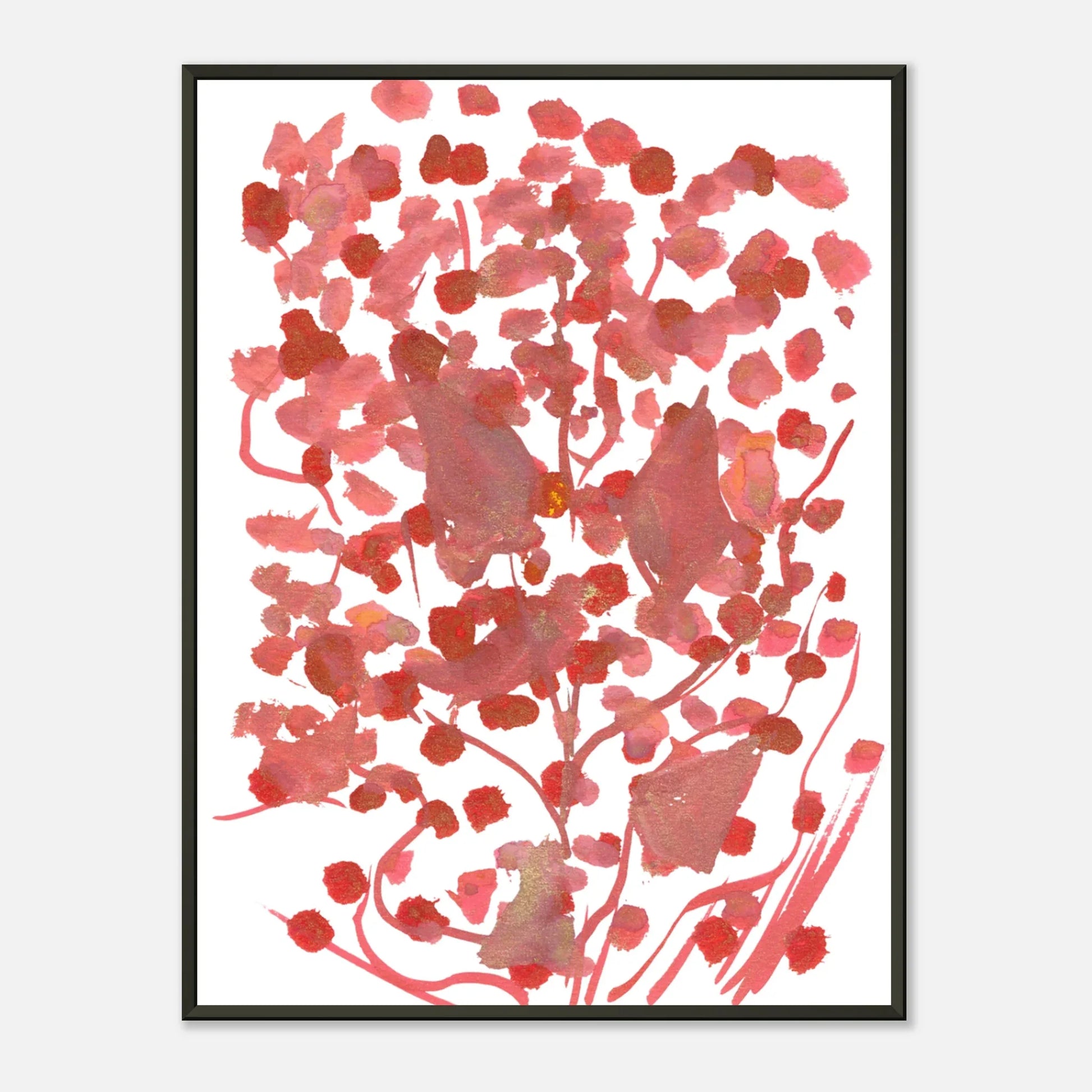 Classic Semi-Glossy Paper Metal Framed Poste Bois de Rubis - Laure Leprince - Artiste Peintre