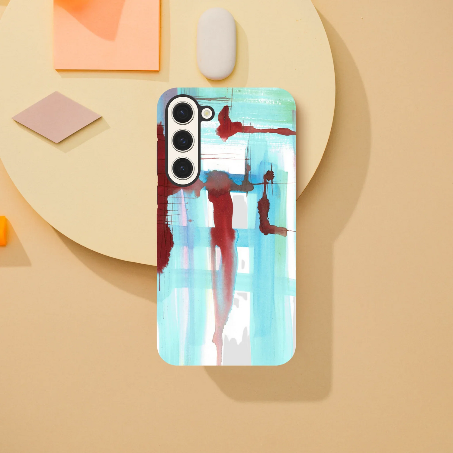 Coque Samsung Tough Case – Design Artistique "Structures Liquides" - Laure Leprince - Artiste Peintre