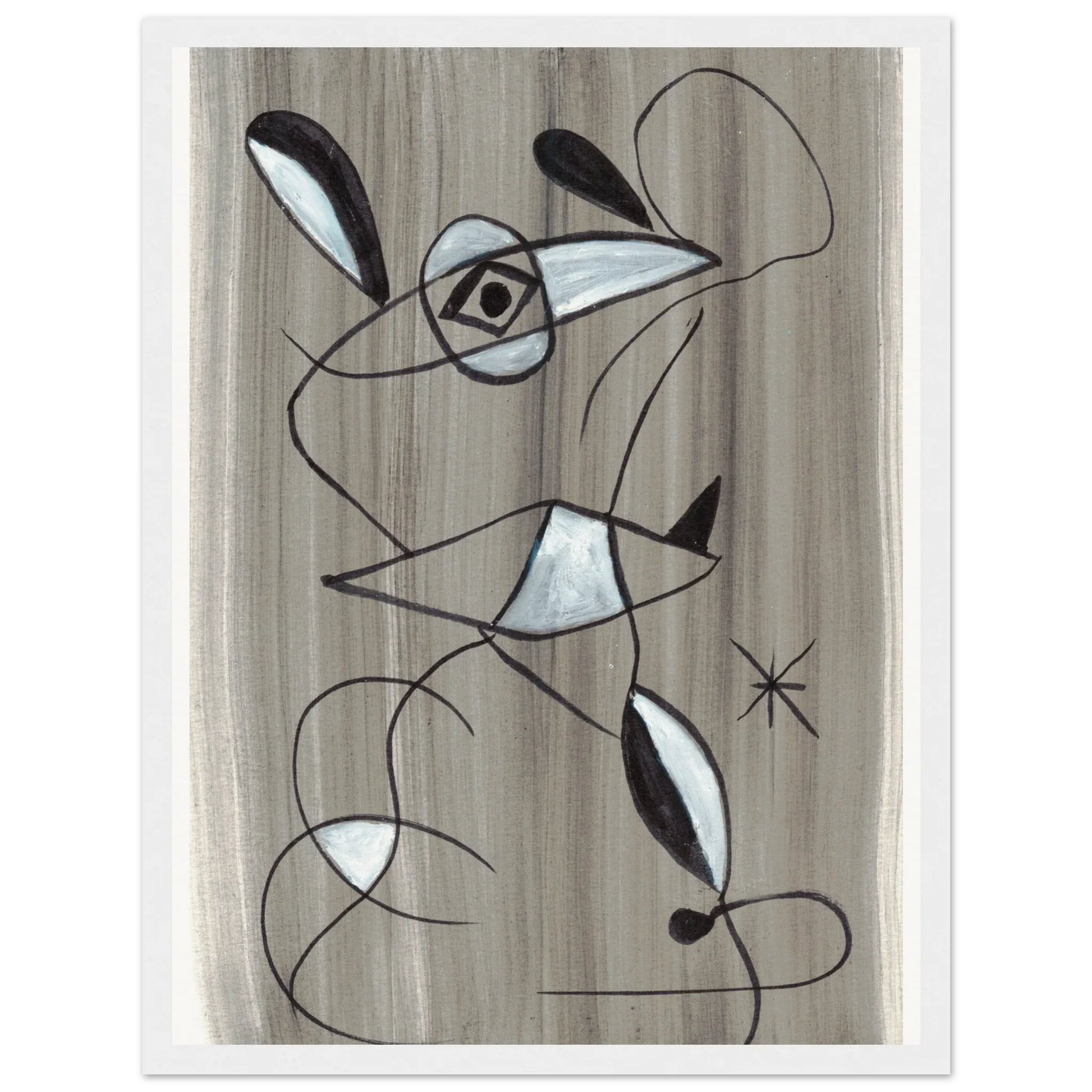 Affiche encadrée bois | Papier mat qualité musée | Aquarelle originale Laure Leprince - Laure Leprince - Artiste Peintre