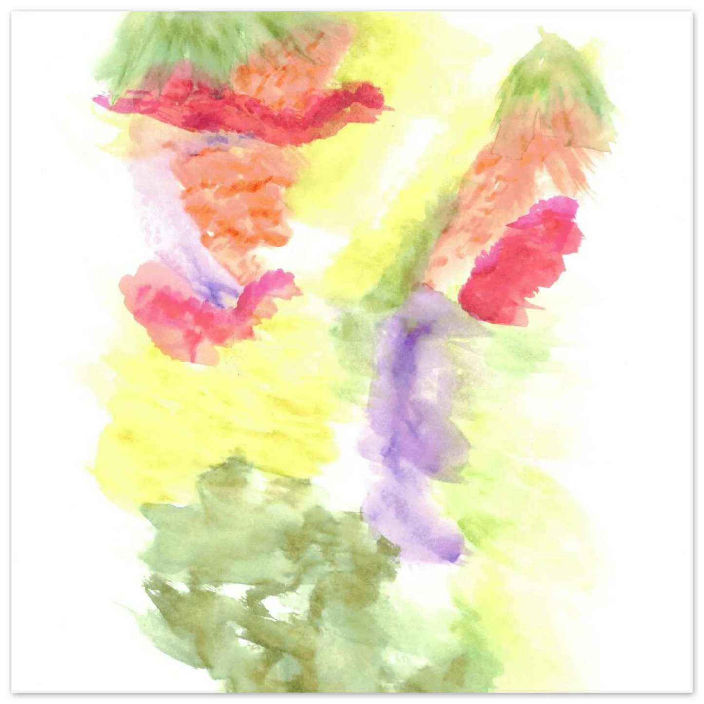 Premium Matte Paper Poster Aquarelle Originale RDJ3-1 - Laure Leprince - Artiste Peintre