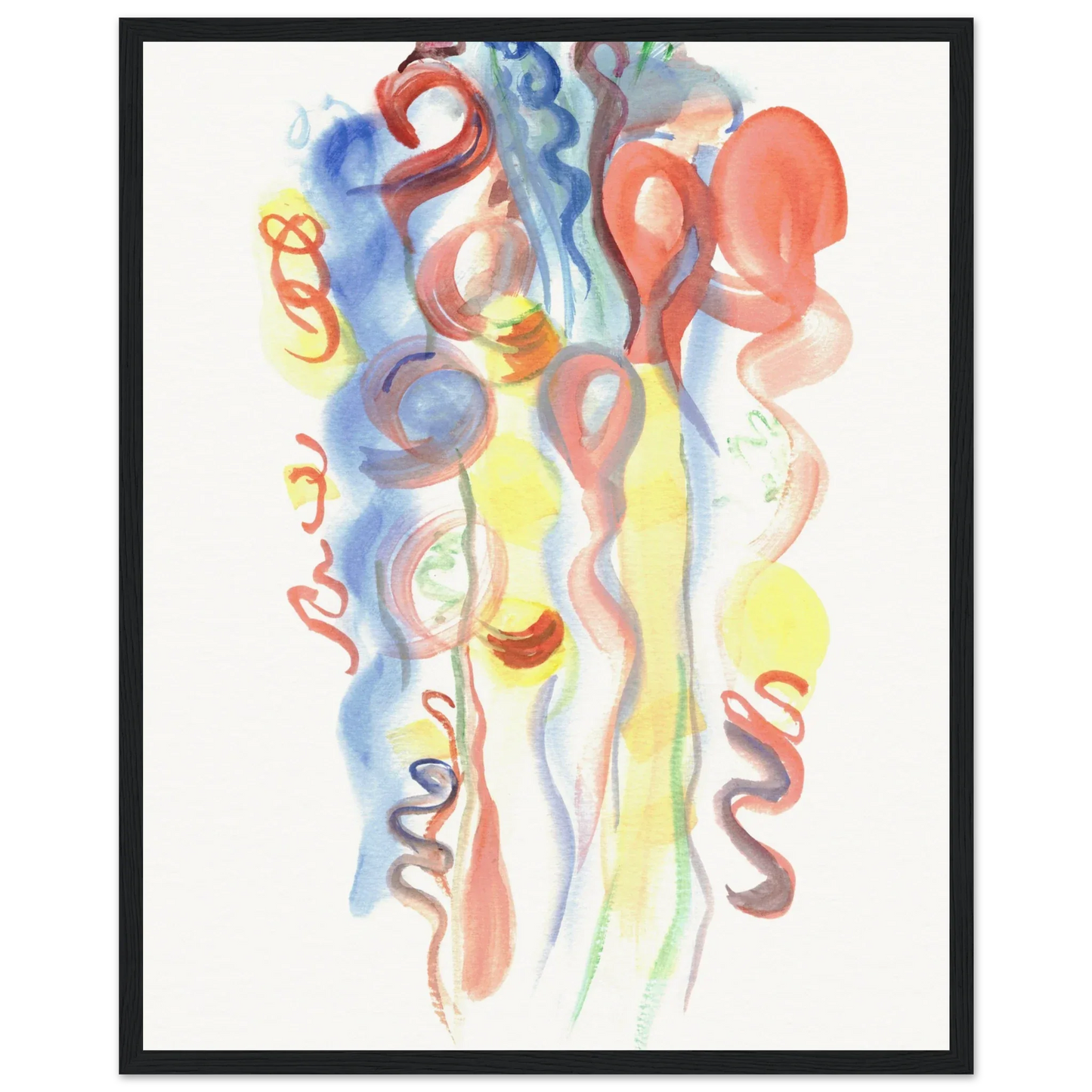 Affiche Encadrée Museum-Quality Matte Paper Wooden Framed Poste Urban Parade - Laure Leprince - Artiste Peintre