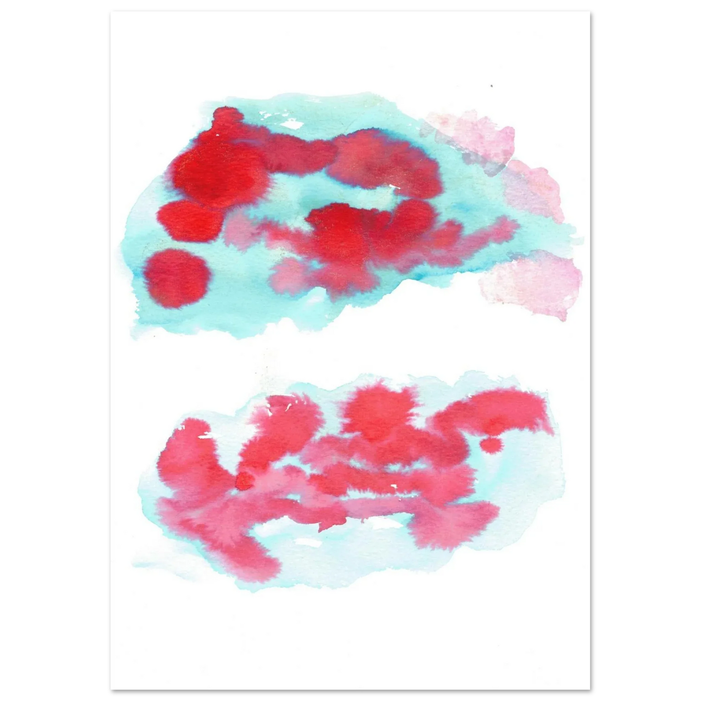 Premium Matte Paper Poster Aquarelle Originale RDJ3-7 - Laure Leprince - Artiste Peintre