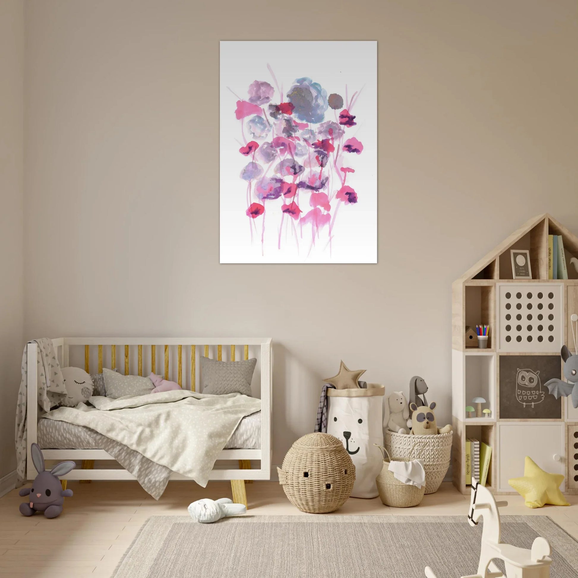 Premium Matte Paper Poster Aquarelle Originale RDJ3-12 - Laure Leprince - Artiste Peintre