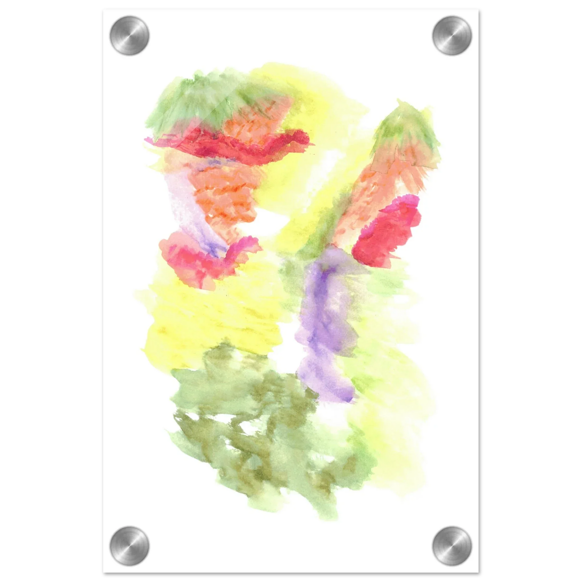 Impression sur acrylique brillante Eclosion Chromatique | Art contemporain par Laure Leprince - Laure Leprince - Artiste Peintre