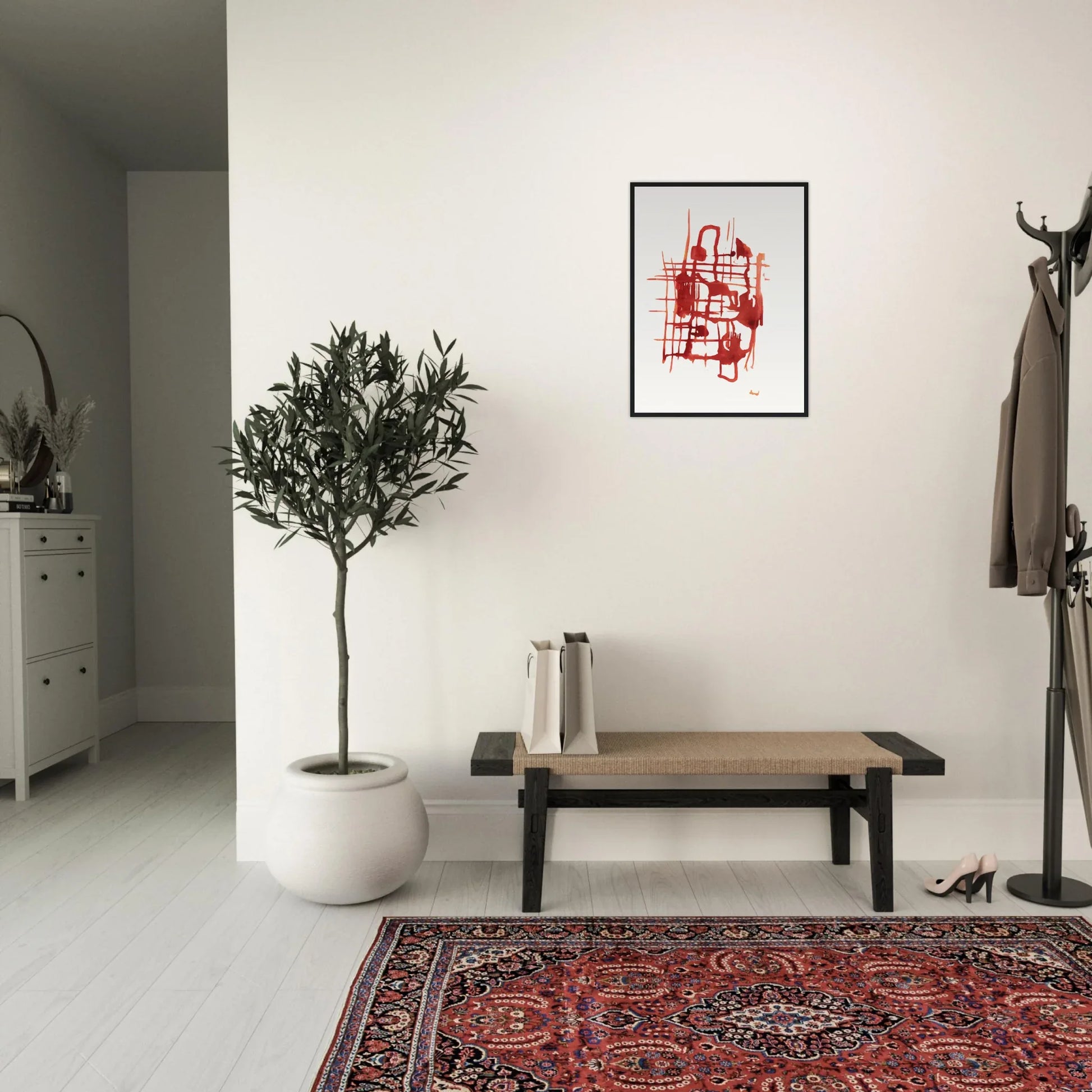 Affiche Encadrée Museum-Quality Matte Paper Wooden Framed Poste Solar Frame - Laure Leprince - Artiste Peintre