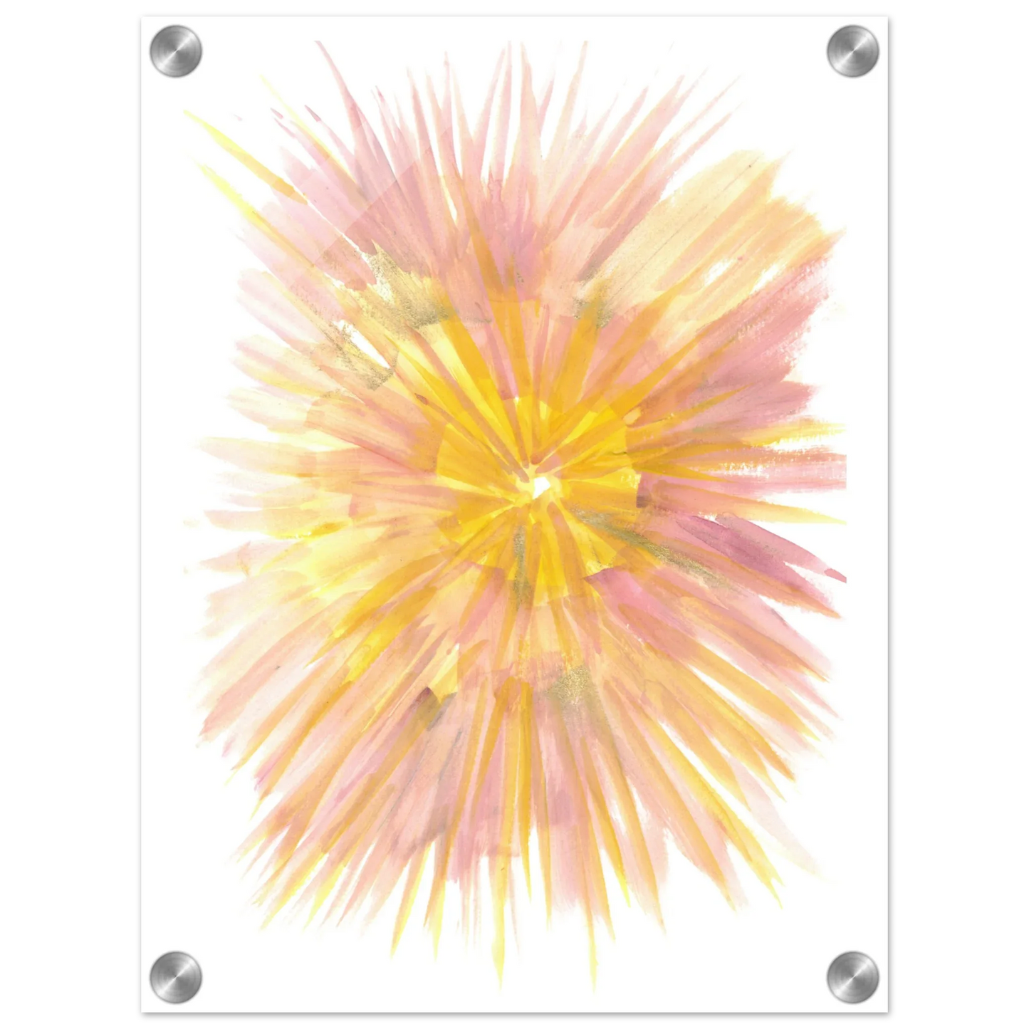 Impression sur acrylique brillante Solar Bloom | Art contemporain par Laure Leprince - Laure Leprince - Artiste Peintre