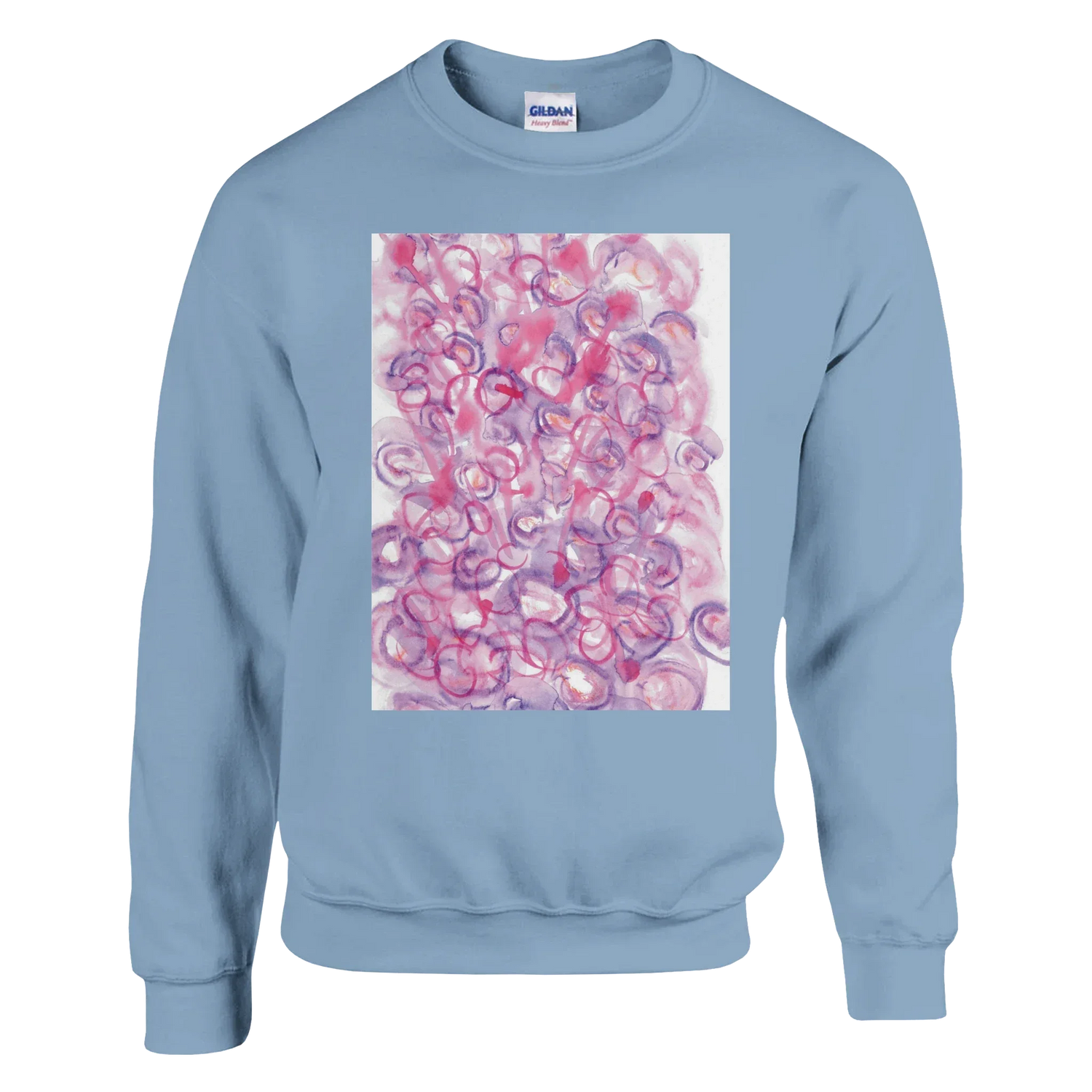 Sweatshirt Unisexe Classique Floraison intime– Impression Artistique Multicolore - Laure Leprince - Artiste Peintre