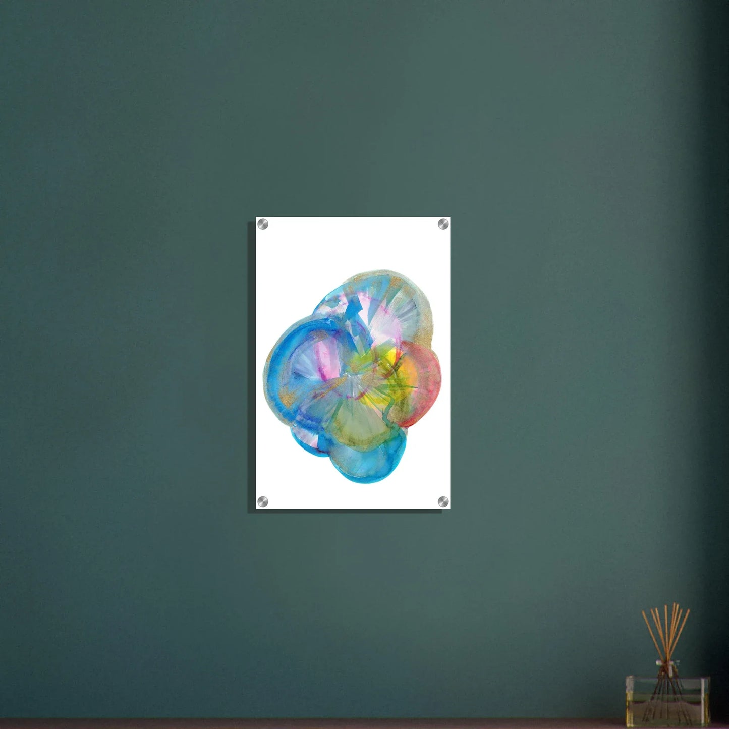Impression sur acrylique brillante Crystal Bloom | Art contemporain par Laure Leprince - Laure Leprince - Artiste Peintre