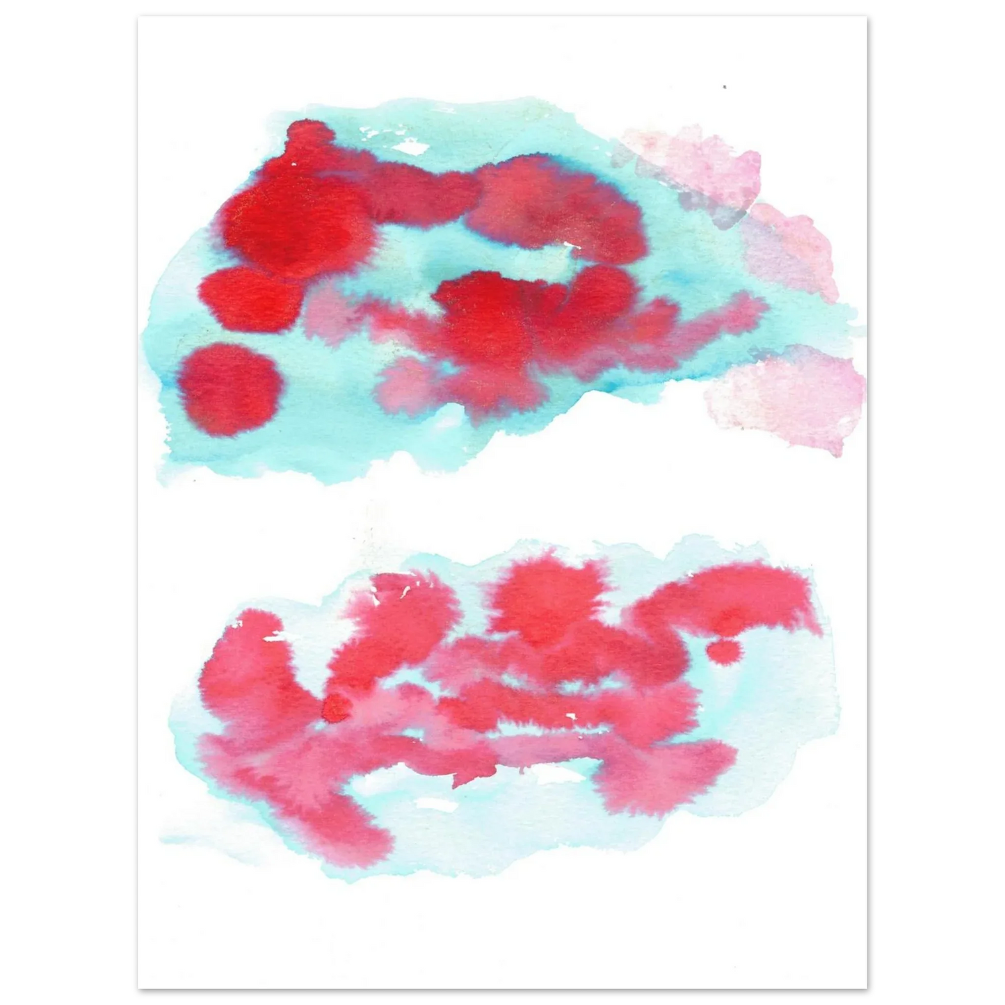 Premium Matte Paper Poster Aquarelle Originale RDJ3-7 - Laure Leprince - Artiste Peintre