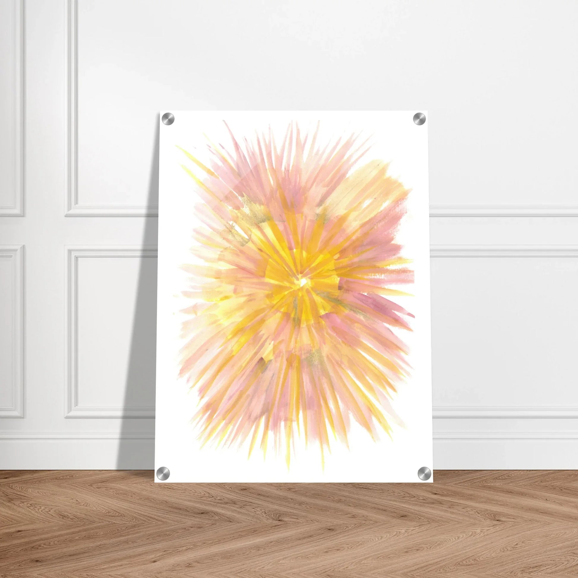 Impression sur acrylique brillante Solar Bloom | Art contemporain par Laure Leprince - Laure Leprince - Artiste Peintre