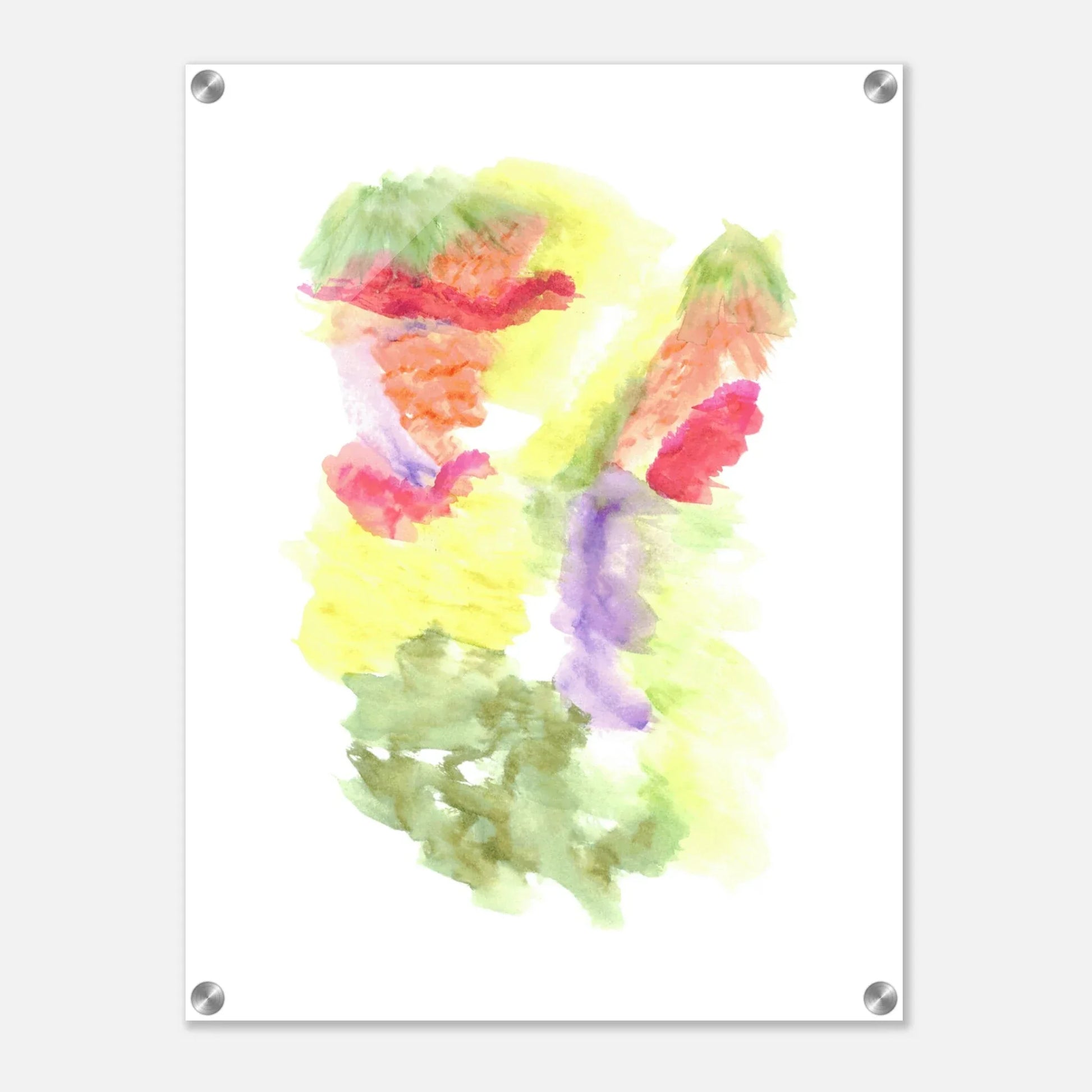 Impression sur acrylique brillante Eclosion Chromatique | Art contemporain par Laure Leprince - Laure Leprince - Artiste Peintre
