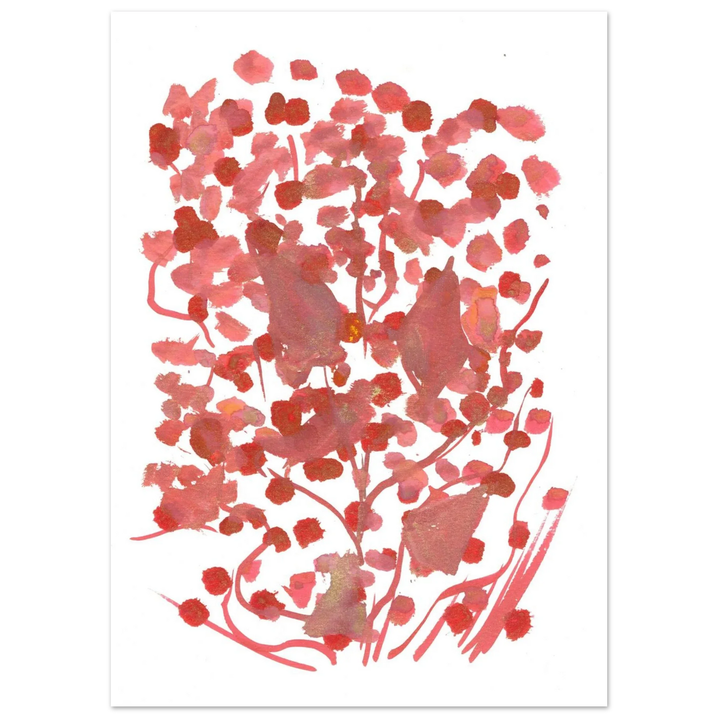 Premium Matte Paper Poster Aquarelle Originale RDJ3-5 - Laure Leprince - Artiste Peintre