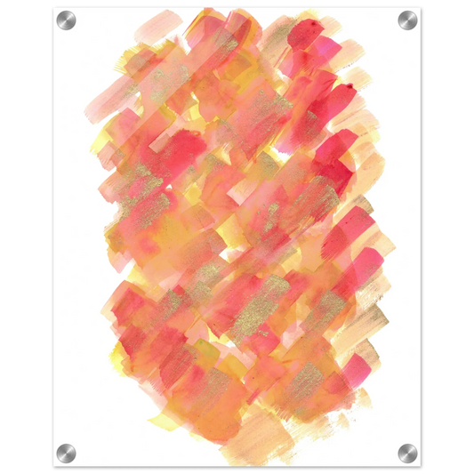 Impression sur acrylique brillante Sunset Ember| Art contemporain par Laure Leprince - Laure Leprince - Artiste Peintre