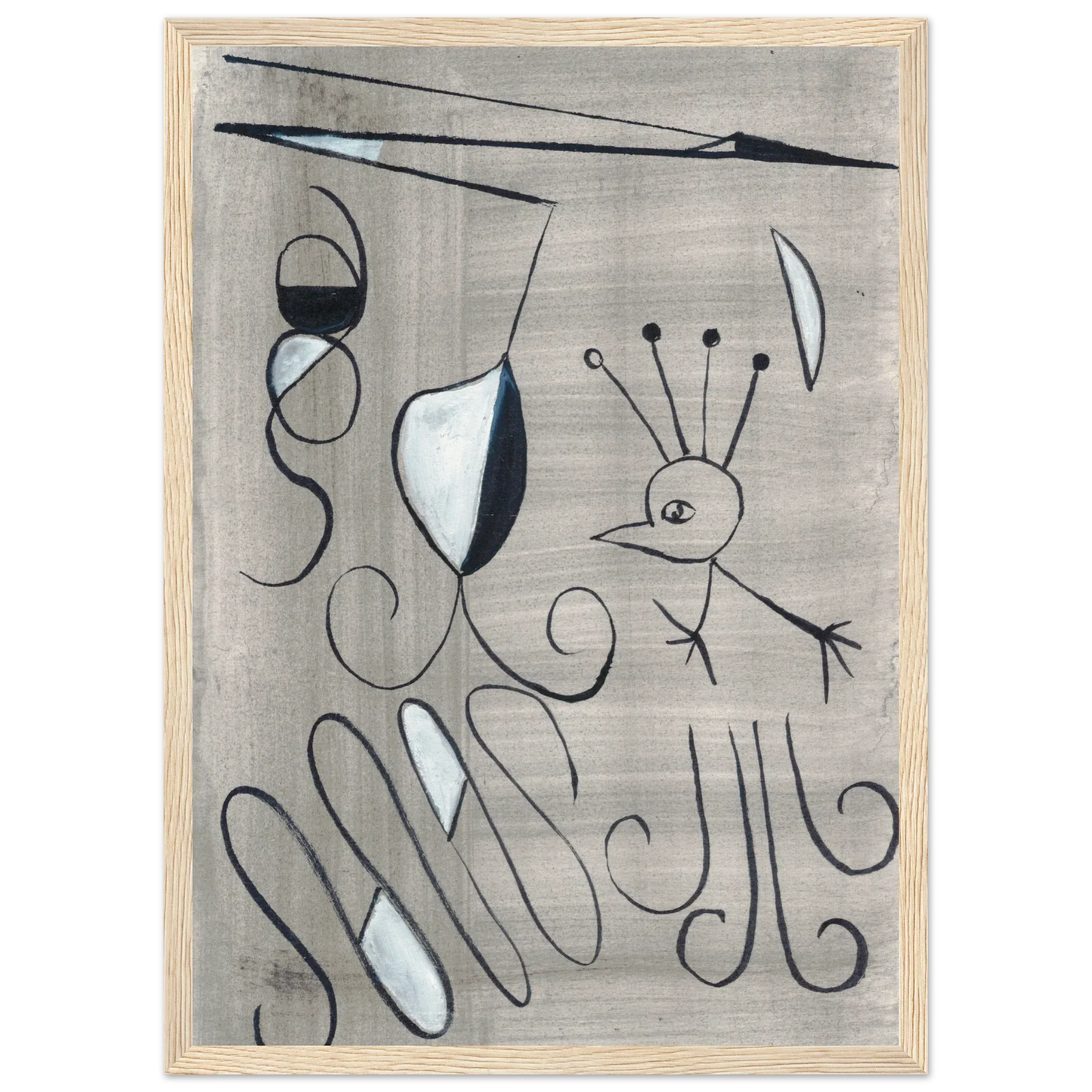 Affiche encadrée bois | Papier mat qualité musée | Aquarelle originale Laure Leprince - Laure Leprince - Artiste Peintre