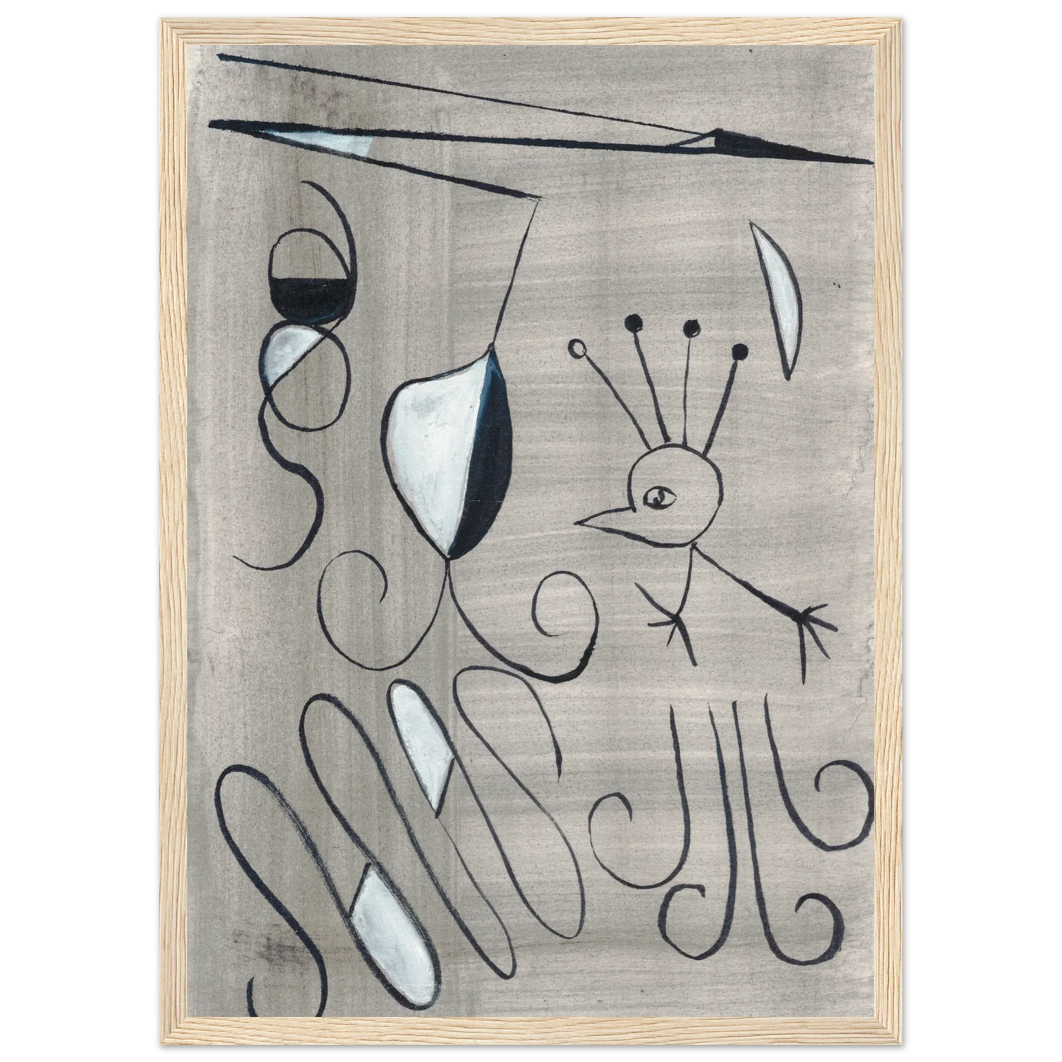 Affiche encadrée bois | Papier mat qualité musée | Aquarelle originale Laure Leprince - Laure Leprince - Artiste Peintre