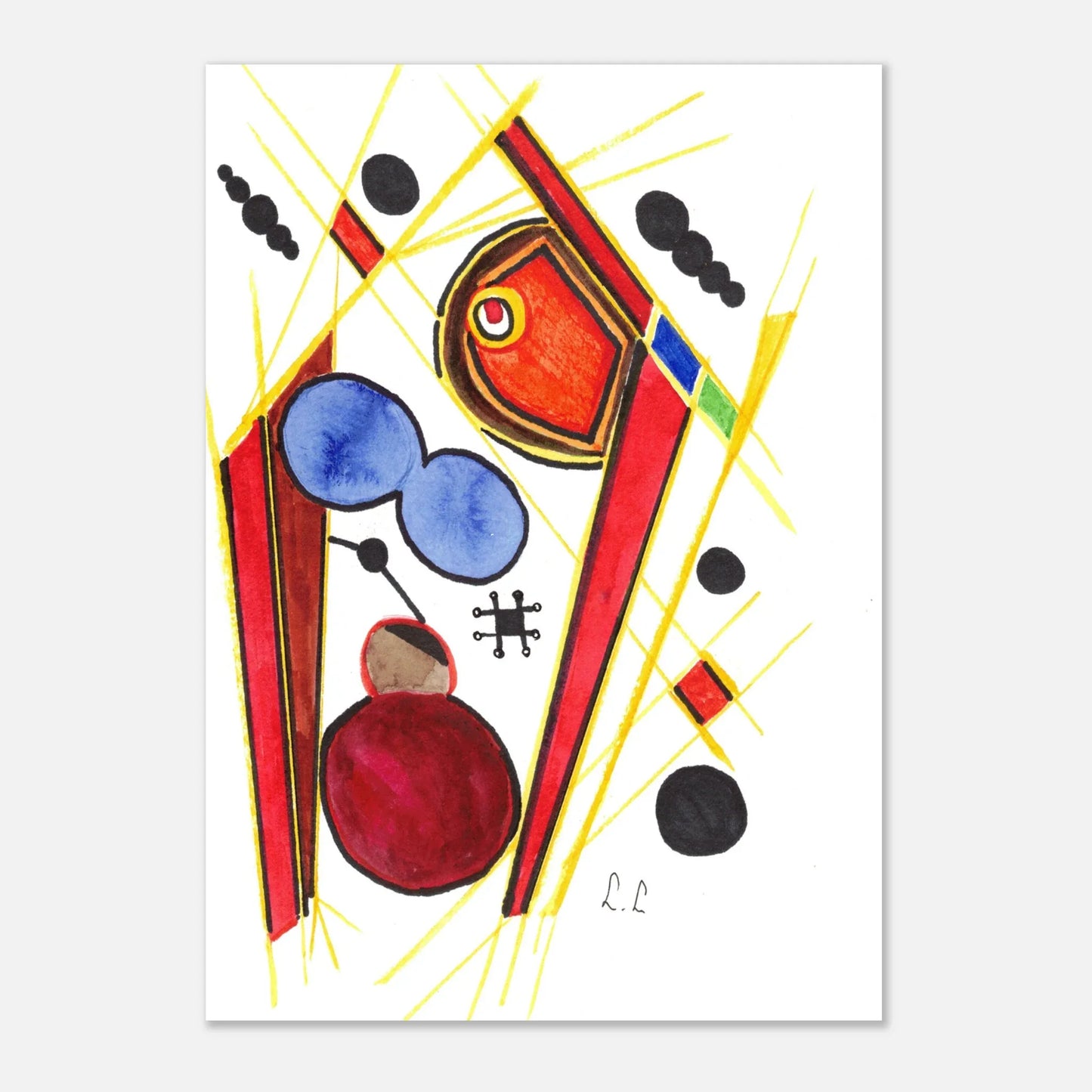 Affiche premium sur papier mat – Art mural de qualité supérieure - Laure Leprince - Artiste Peintre