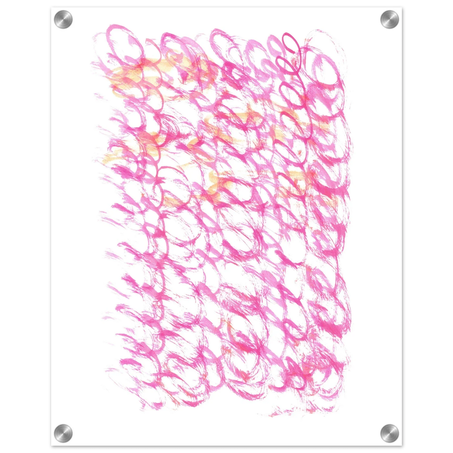 Impression sur acrylique brillante Pink Waves | Art contemporain par Laure Leprince - Laure Leprince - Artiste Peintre