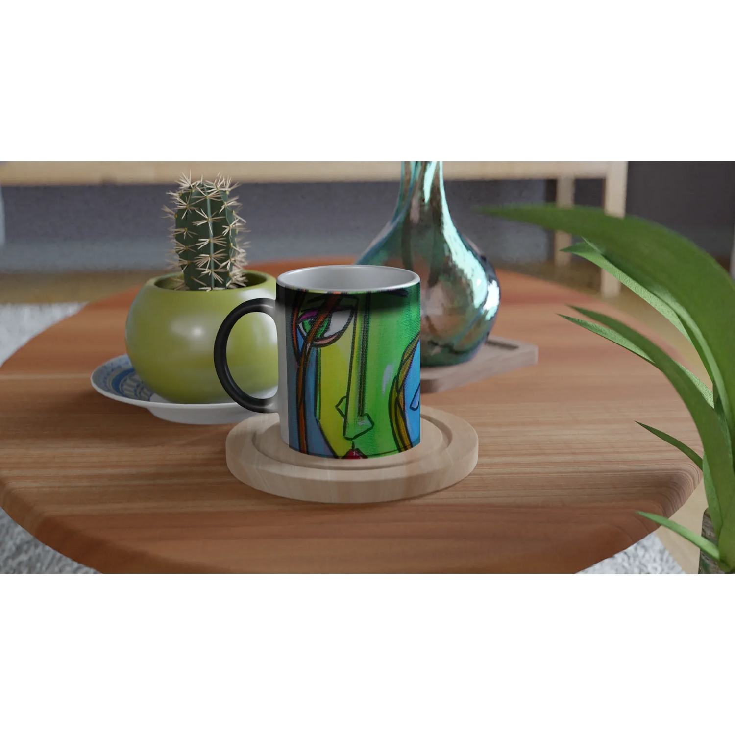 Mug magique en céramique 325 ml trouncho – Révèlez votre motif à la chaleur - Laure Leprince - Artiste Peintre