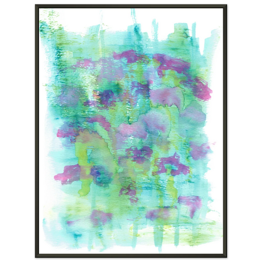 Classic Semi-Glossy Paper Metal Framed Poste Eclosions Sauvages - Laure Leprince - Artiste Peintre