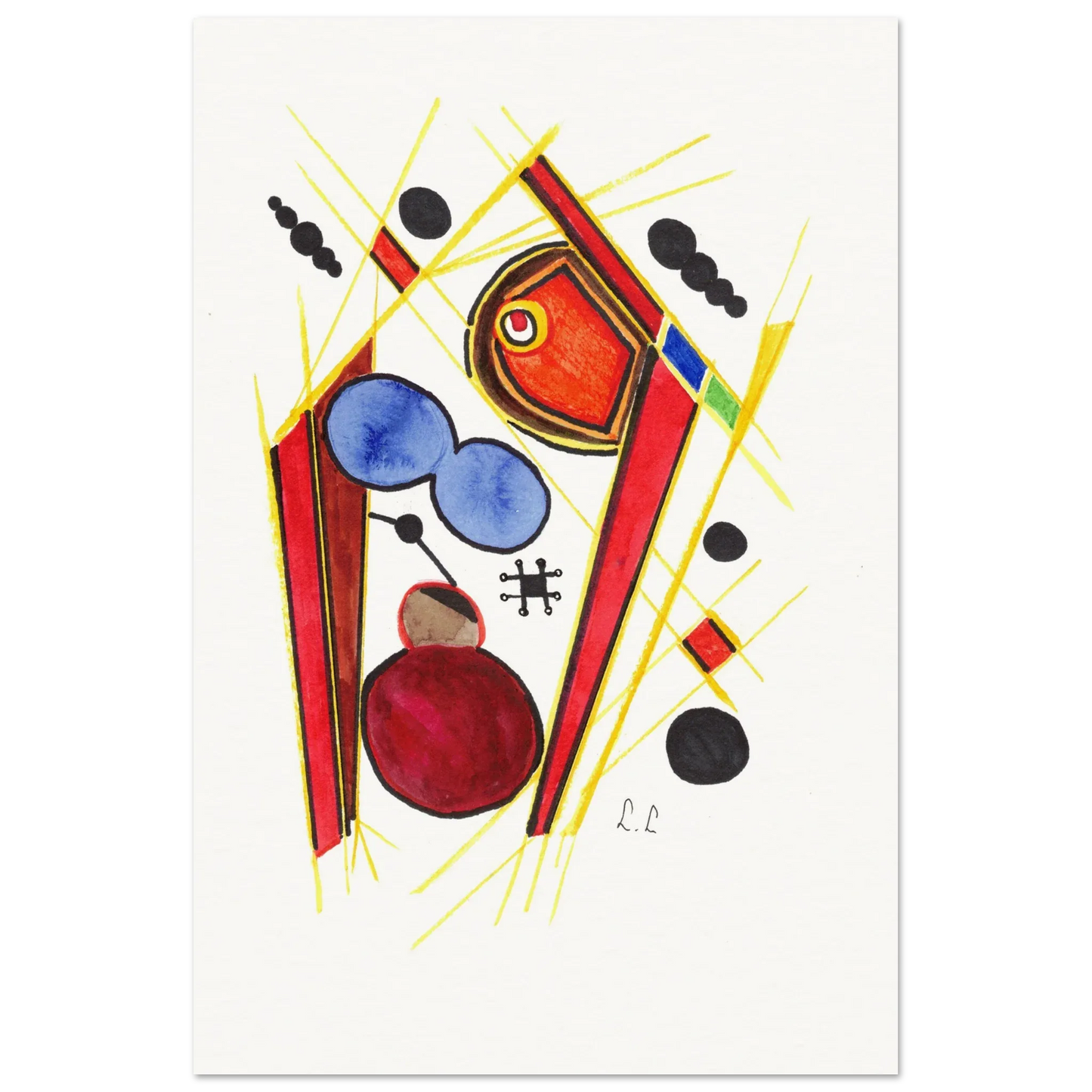 Affiche artistique papier mat qualité musée | Impression fine art premium - Laure Leprince - Artiste Peintre