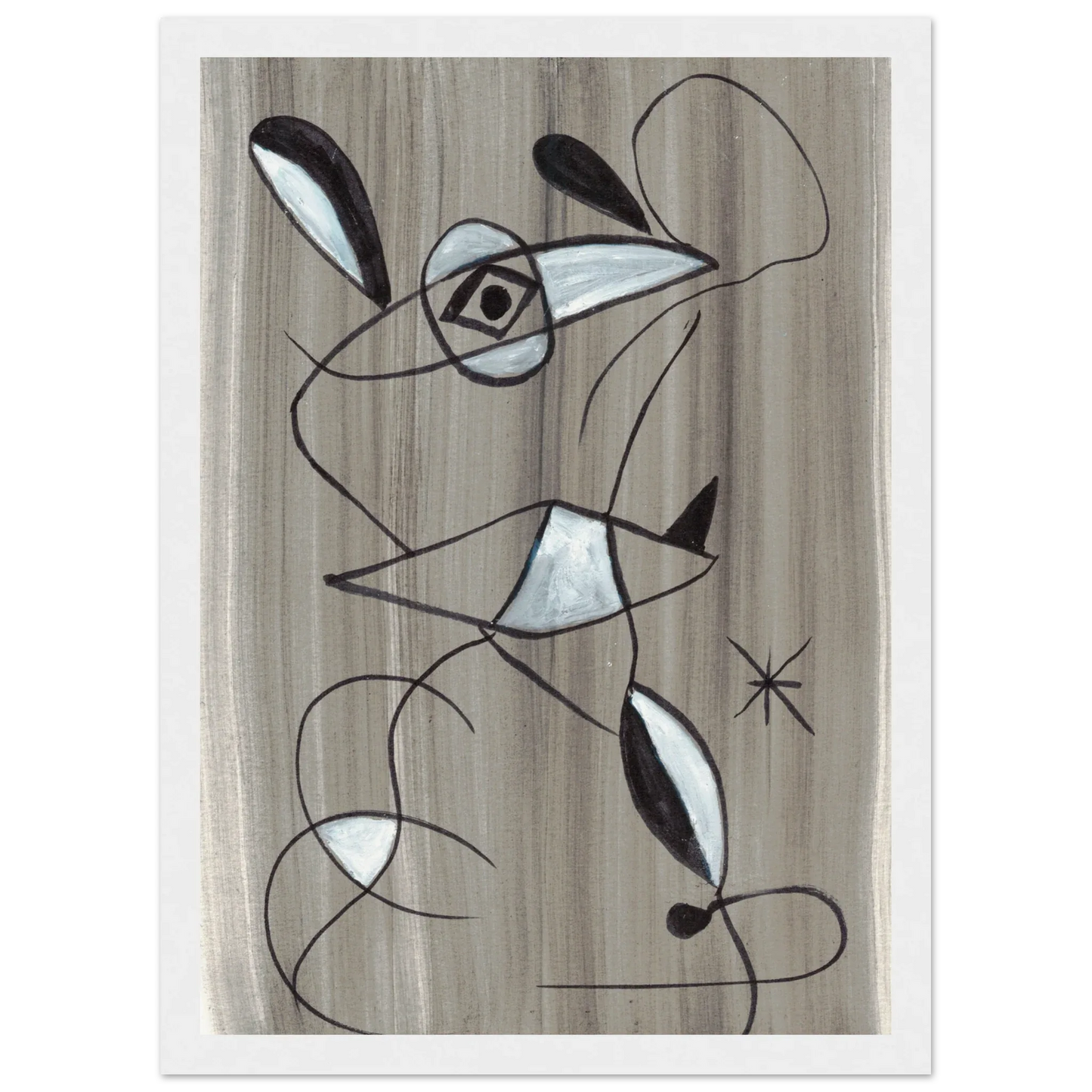 Affiche encadrée bois | Papier mat qualité musée | Aquarelle originale Laure Leprince - Laure Leprince - Artiste Peintre