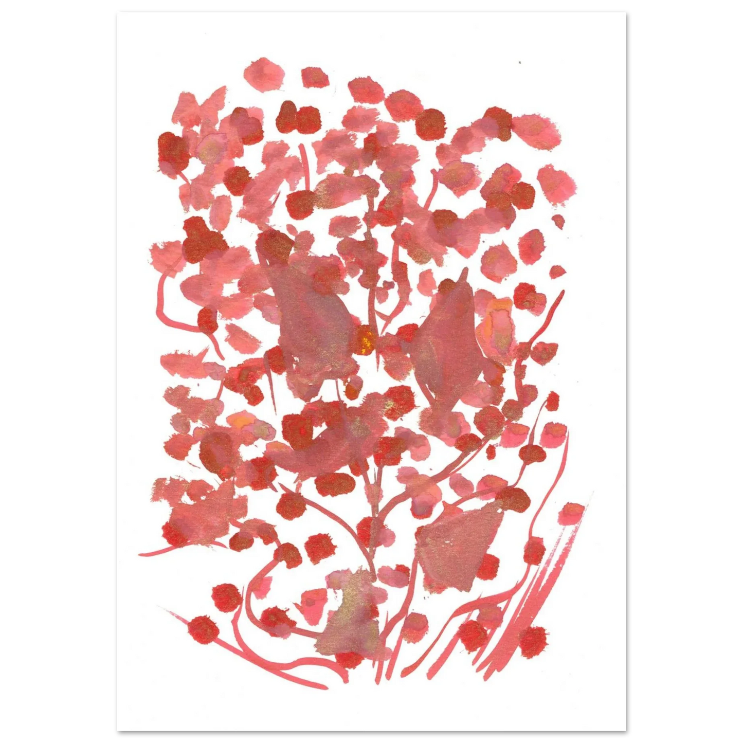 Premium Matte Paper Poster Aquarelle Originale RDJ3-5 - Laure Leprince - Artiste Peintre