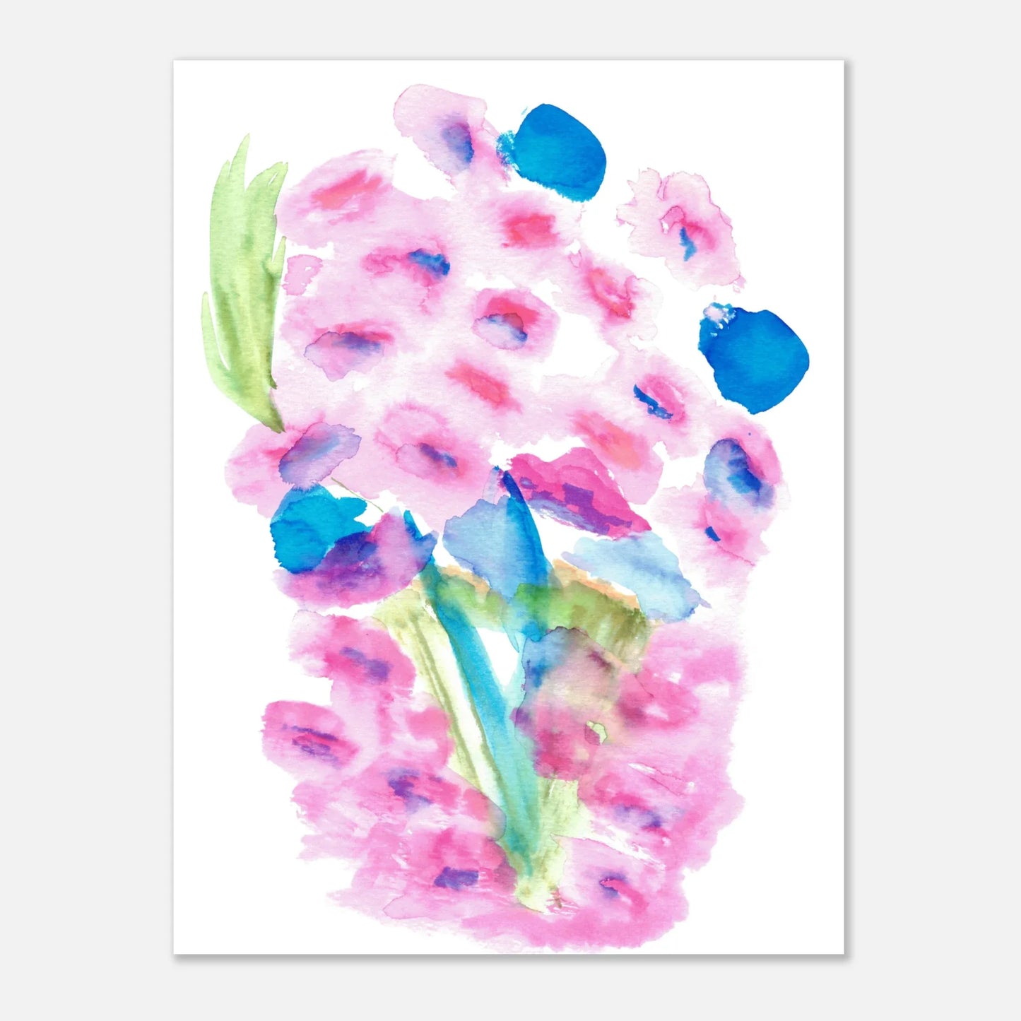 Affiche premium sur papier mat Bouquet Rosé – Art mural de qualité supérieure - Laure Leprince - Artiste Peintre