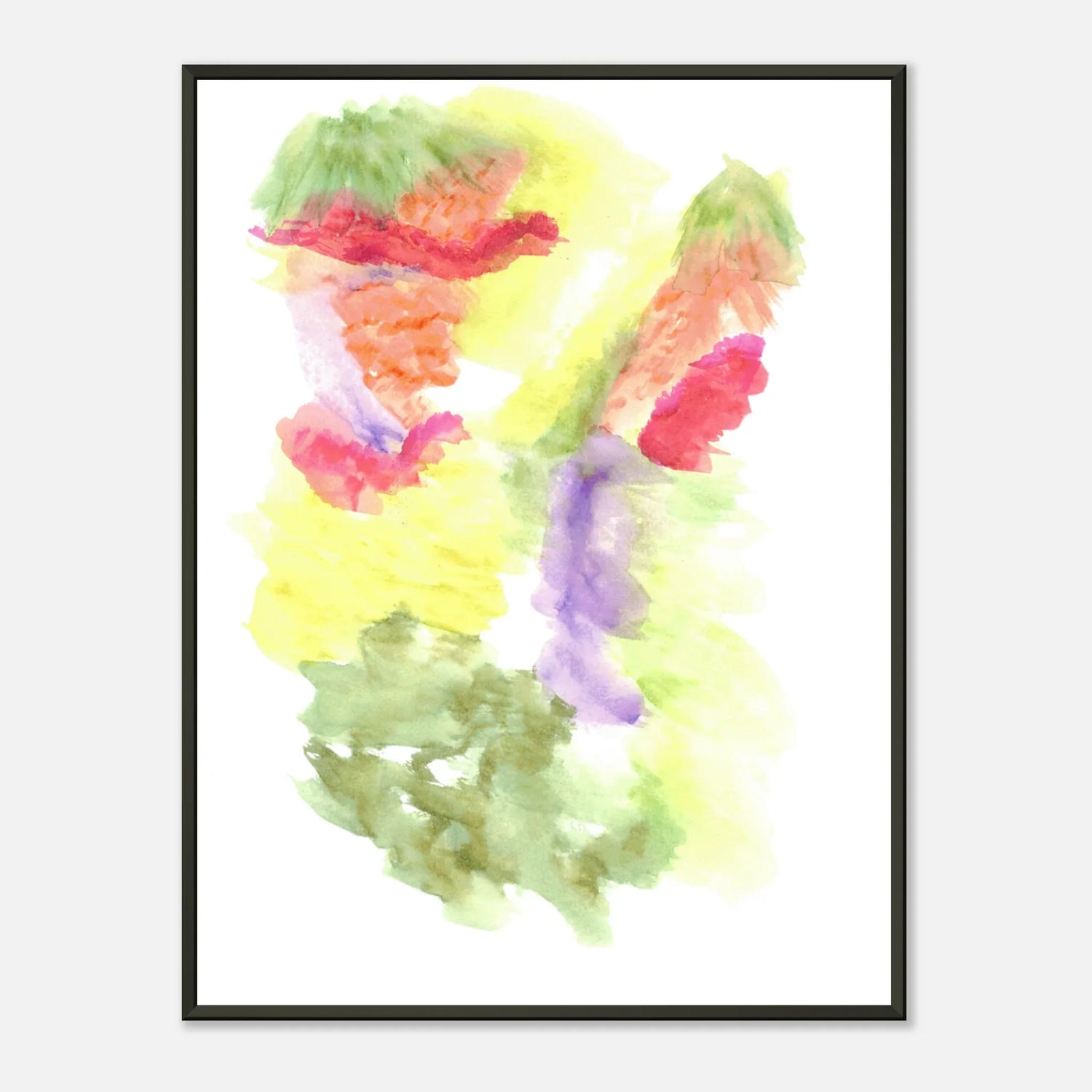 Classic Semi-Glossy Paper Metal Framed Poste Eclosion Chromatique - Laure Leprince - Artiste Peintre