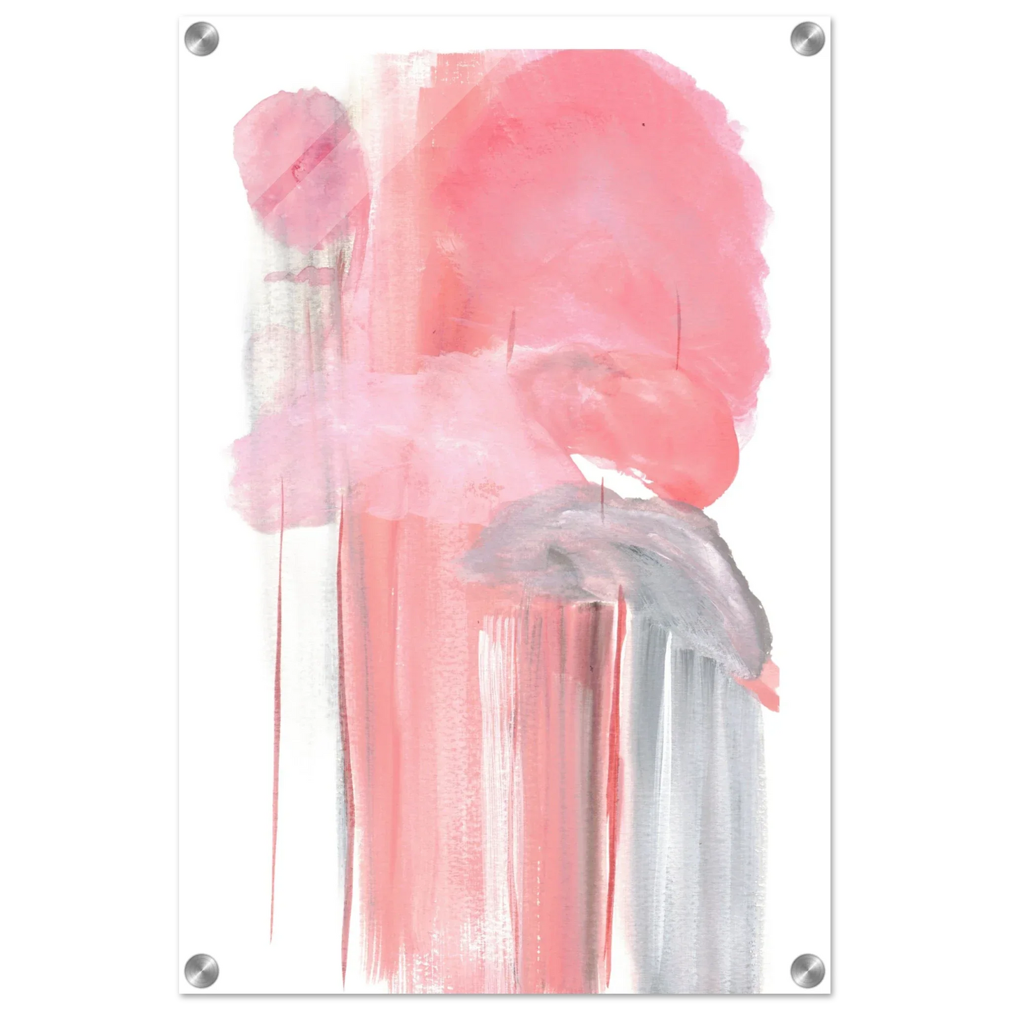 Impression sur acrylique brillante Blush Cascade| Art contemporain par Laure Leprince - Laure Leprince - Artiste Peintre
