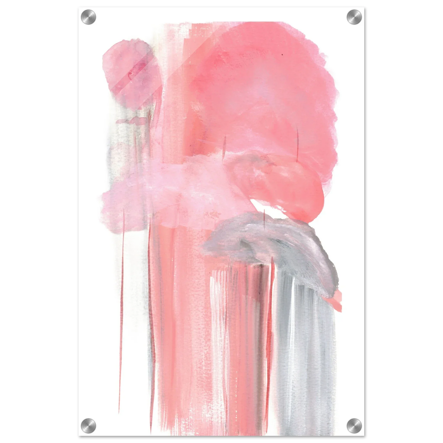 Impression sur acrylique brillante Blush Cascade| Art contemporain par Laure Leprince - Laure Leprince - Artiste Peintre