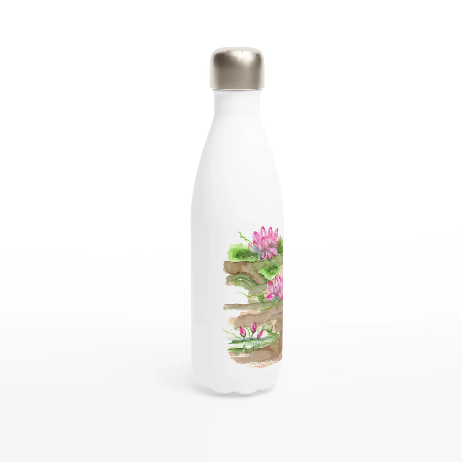 Bouteille isotherme en acier inoxydable 500 ml Terrasses de lotus – Design artistique exclusif - Laure Leprince - Artiste Peintre