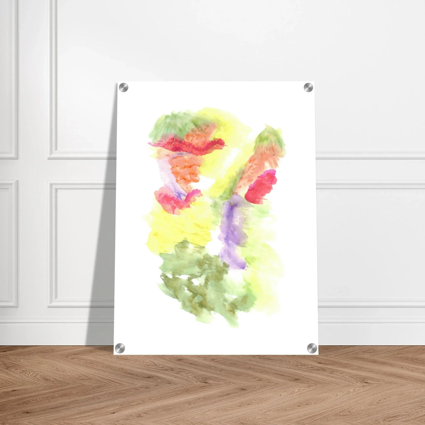 Impression sur acrylique brillante Eclosion Chromatique | Art contemporain par Laure Leprince - Laure Leprince - Artiste Peintre