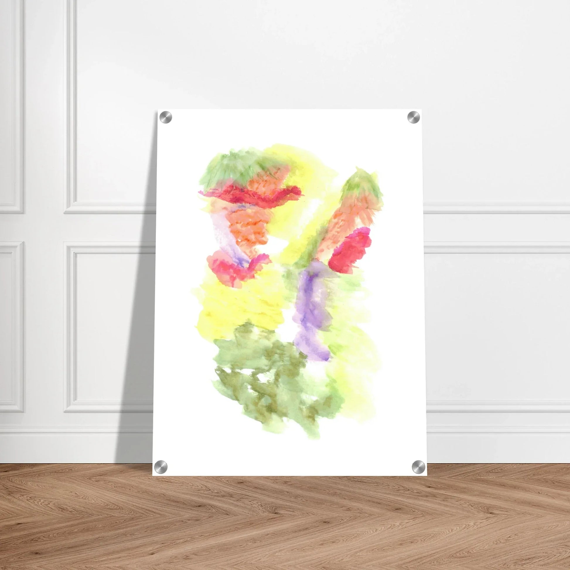 Impression sur acrylique brillante Eclosion Chromatique | Art contemporain par Laure Leprince - Laure Leprince - Artiste Peintre