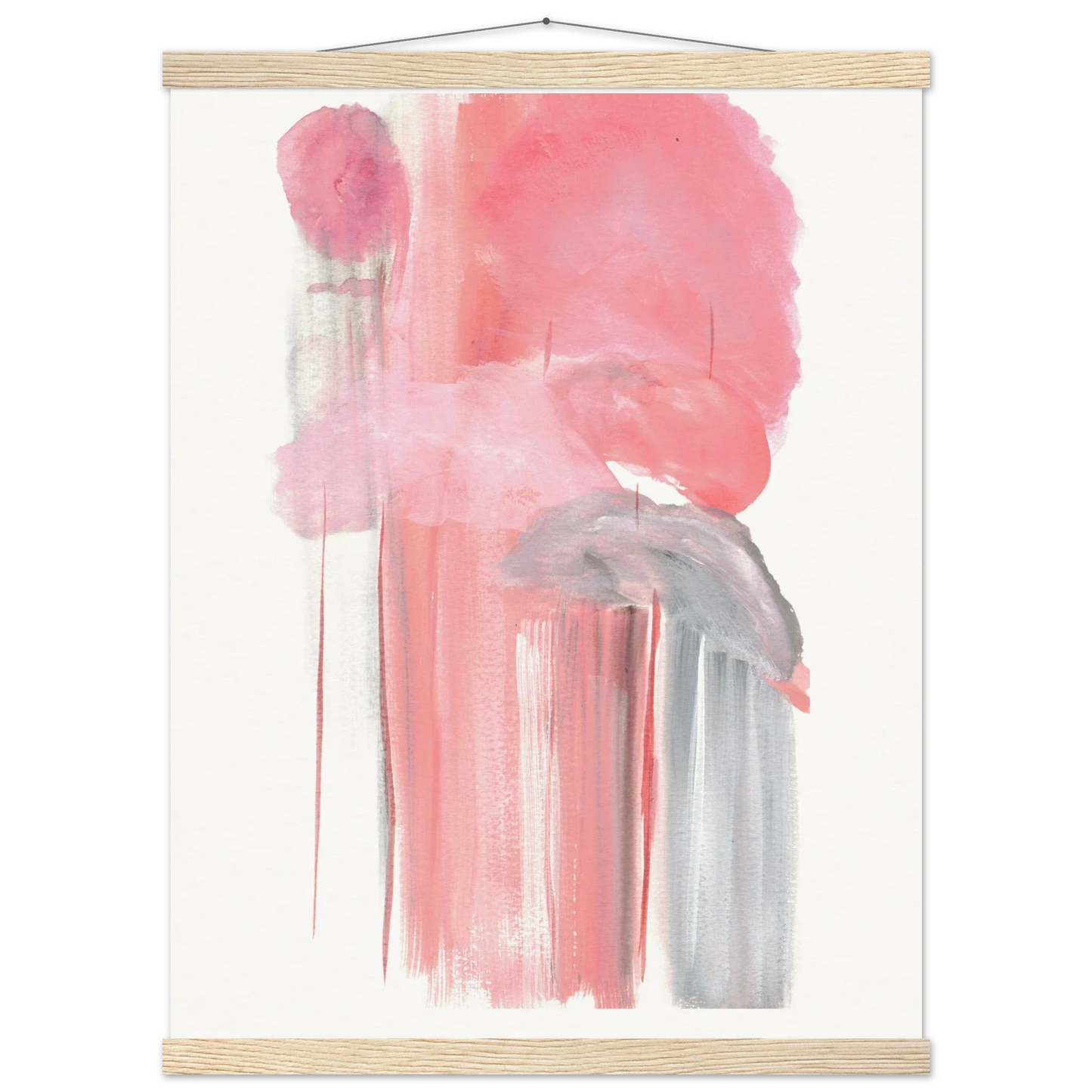 Museum-Quality Matte Paper Poster with Hanger Structures Carmines - Laure Leprince - Artiste Peintre