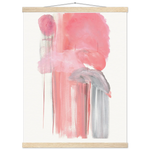 Museum-Quality Matte Paper Poster with Hanger Structures Carmines - Laure Leprince - Artiste Peintre