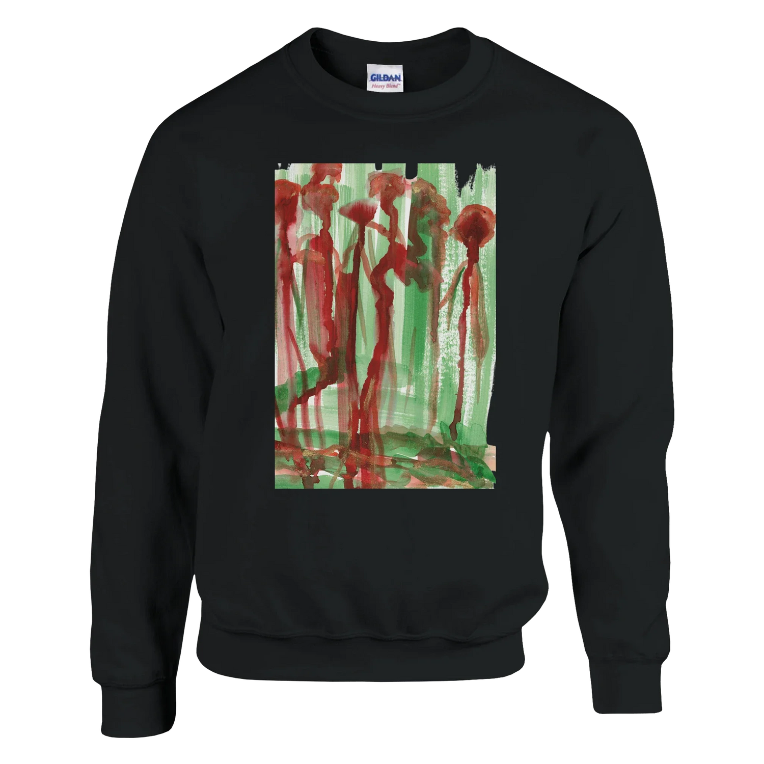 Sweatshirt Unisexe Classique Forest Choir – Impression Artistique Multicolore - Laure Leprince - Artiste Peintre