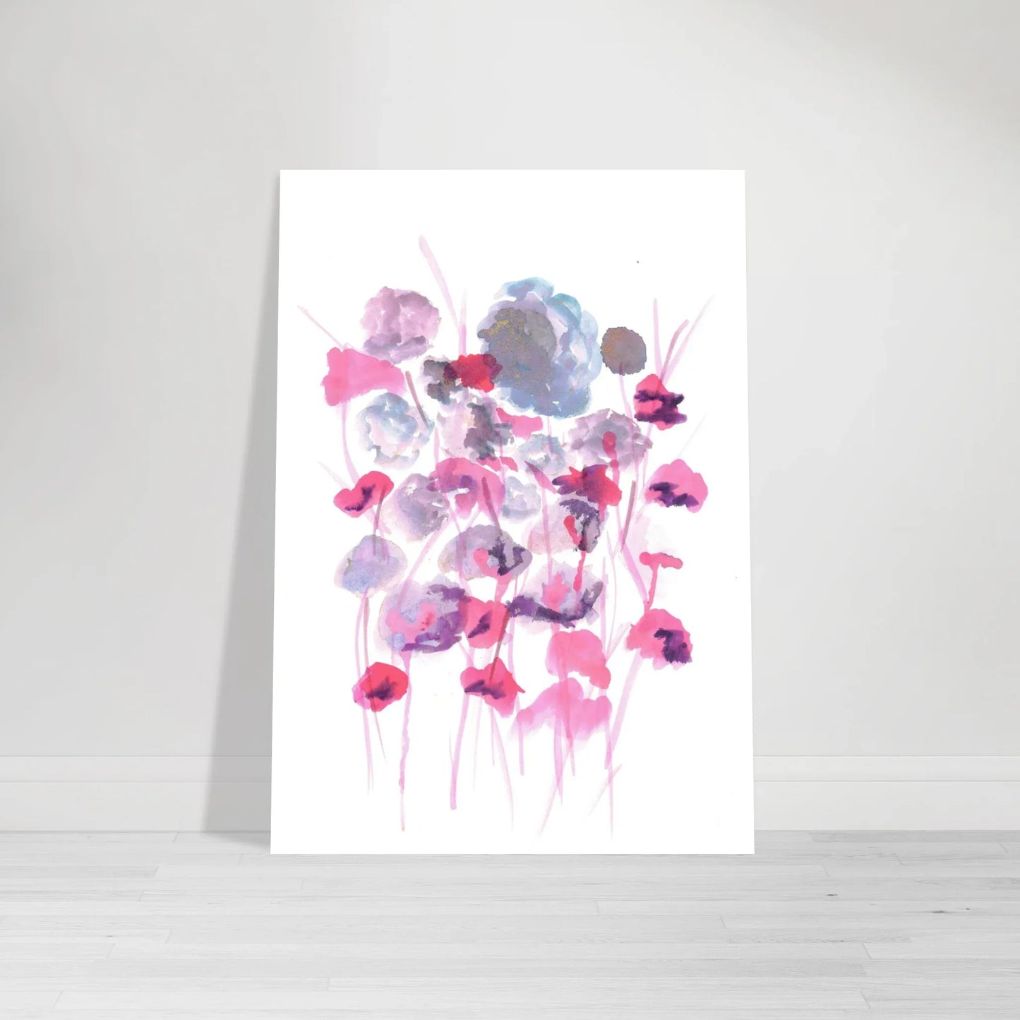 Premium Matte Paper Poster Aquarelle Originale RDJ3-12 - Laure Leprince - Artiste Peintre